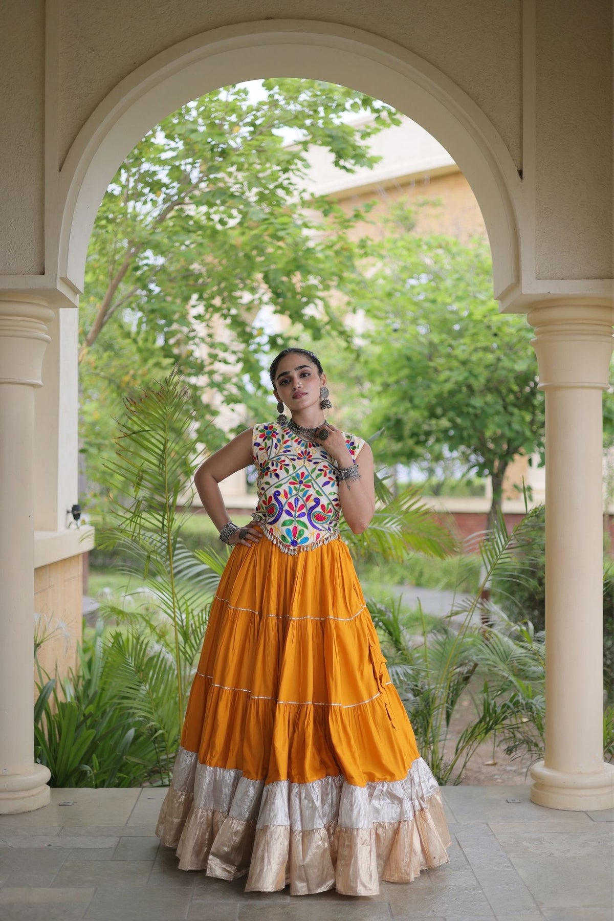 Raasrang Navratri Special Designer Rayon Lehenga Choli