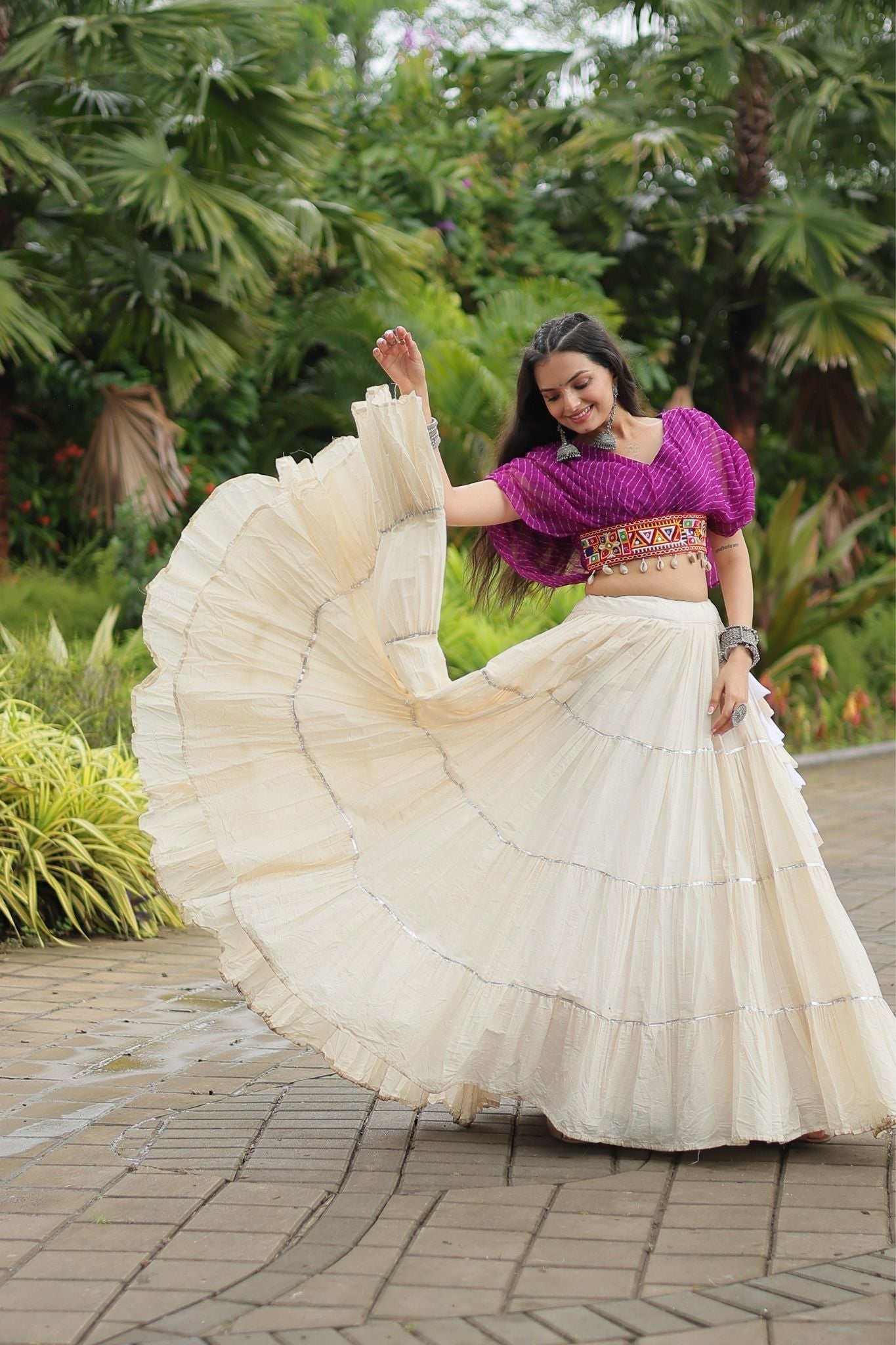 Standard Frill Design Navratri Lehenga Choli