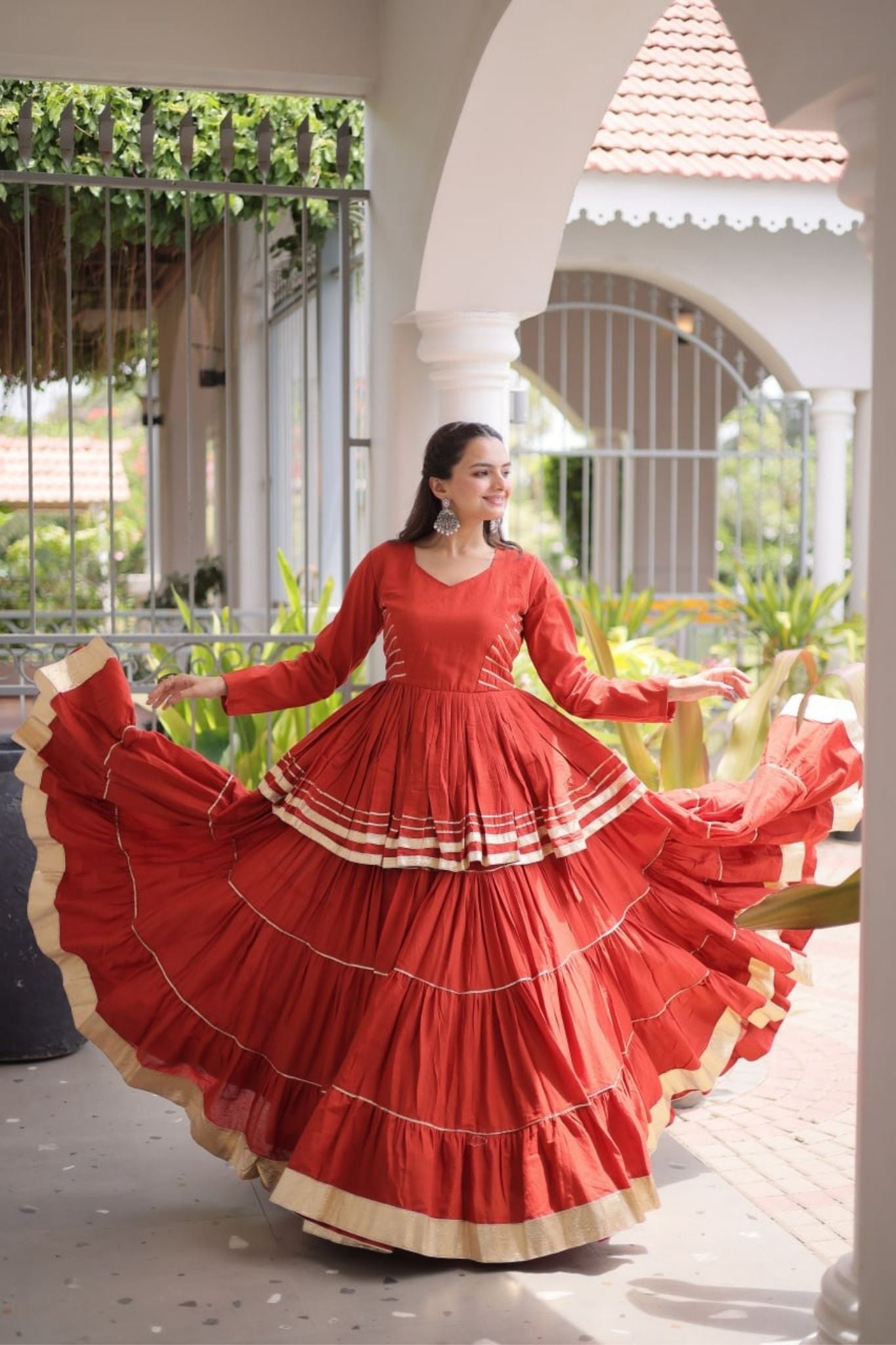 Raasrang Traditional Navratri Special Beautiful Cotton Lehenga Choli