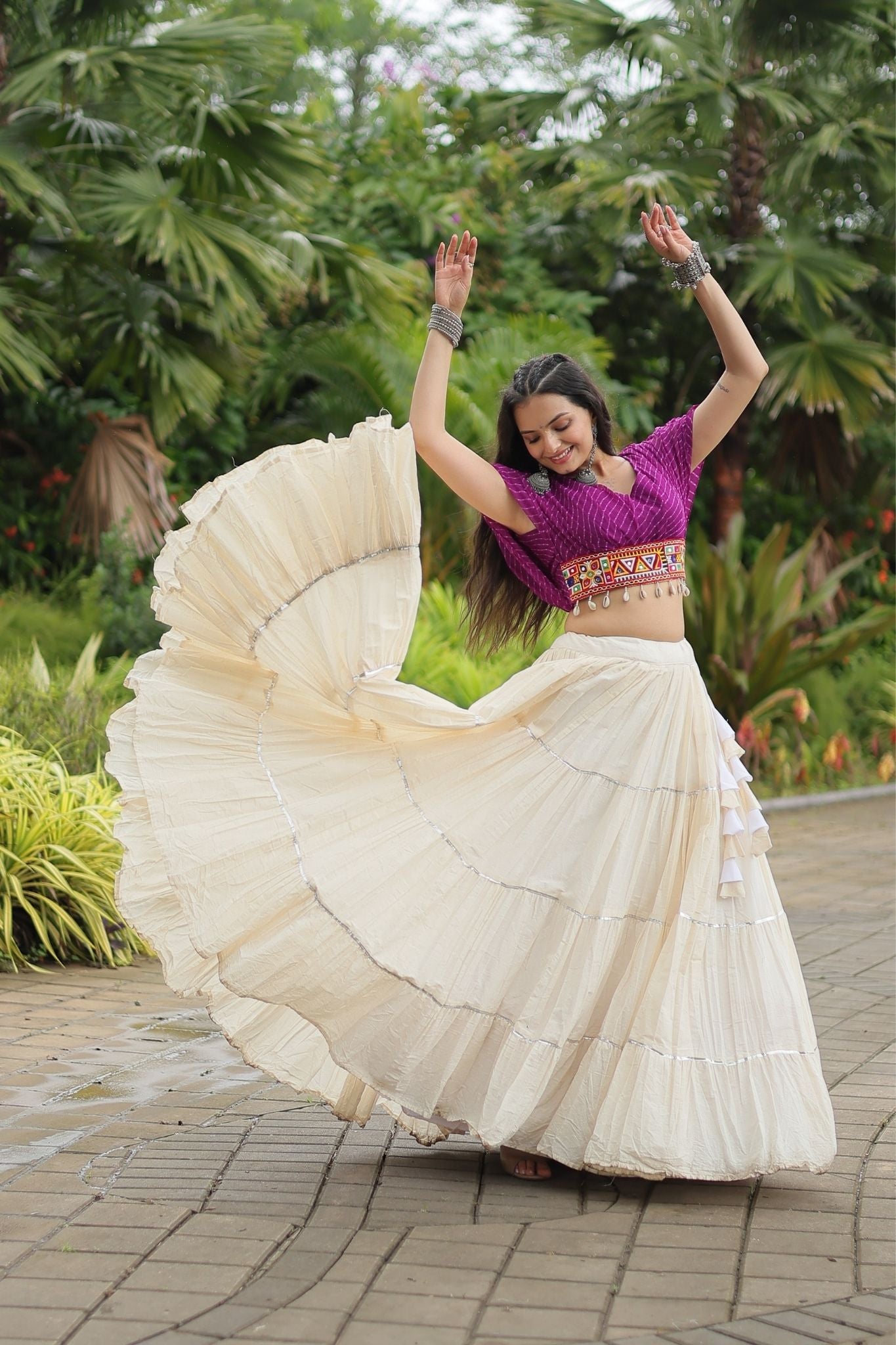 Standard Frill Design Navratri Lehenga Choli