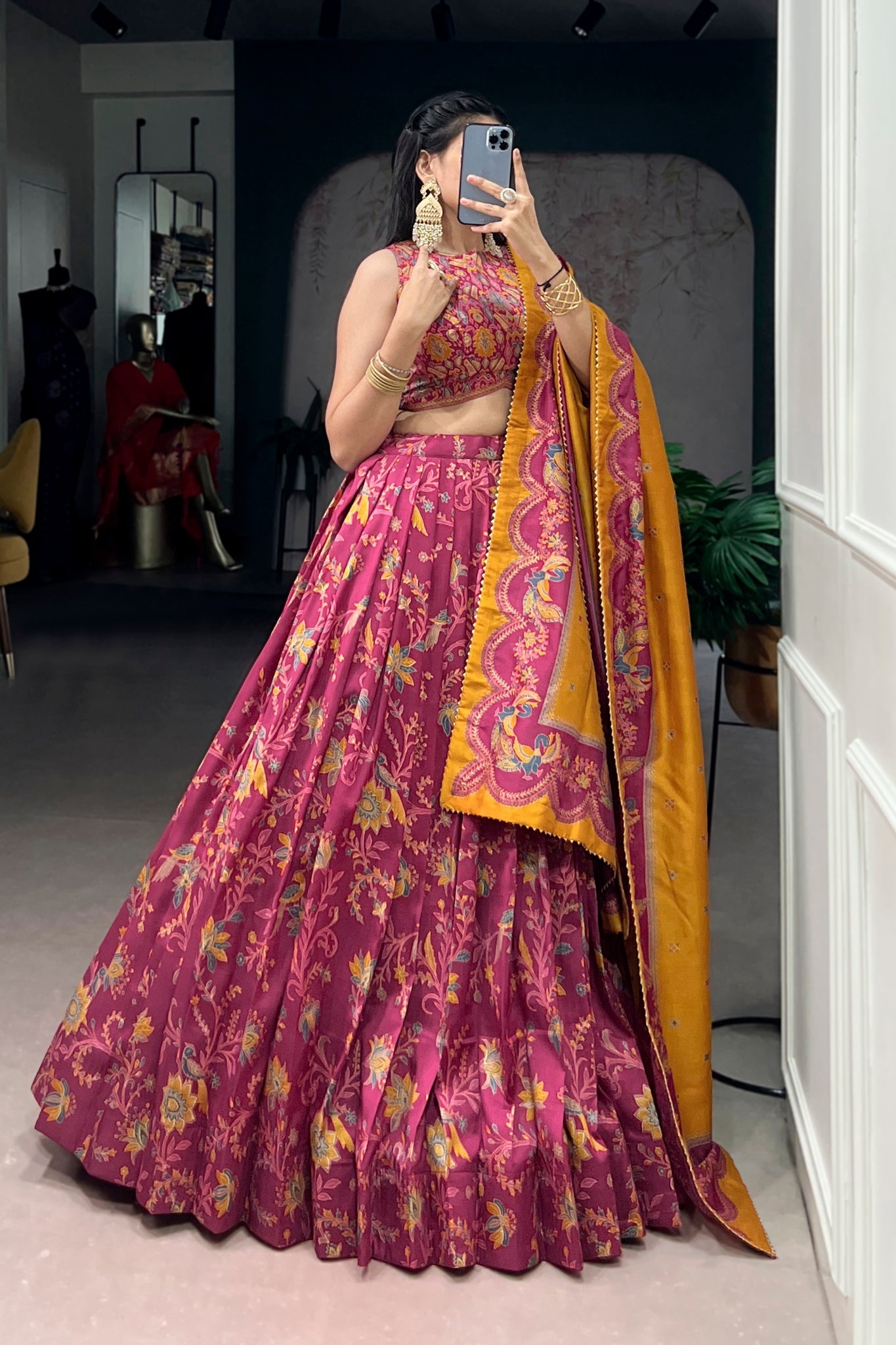 Premium Tasar Silk Lehenga Choli For Women