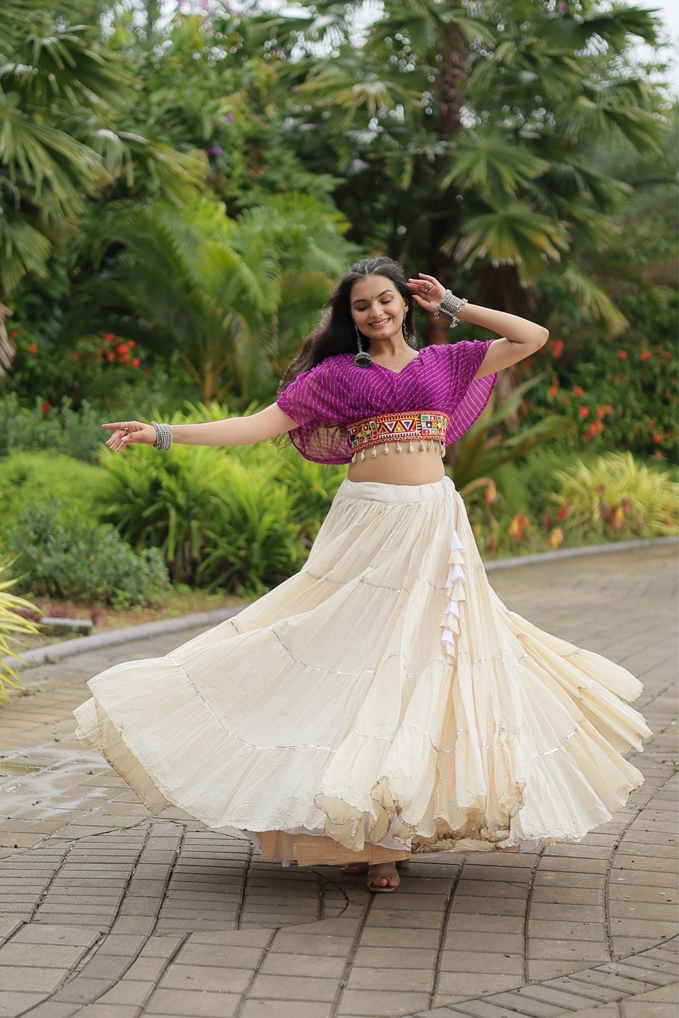 Standard Frill Design Navratri Lehenga Choli