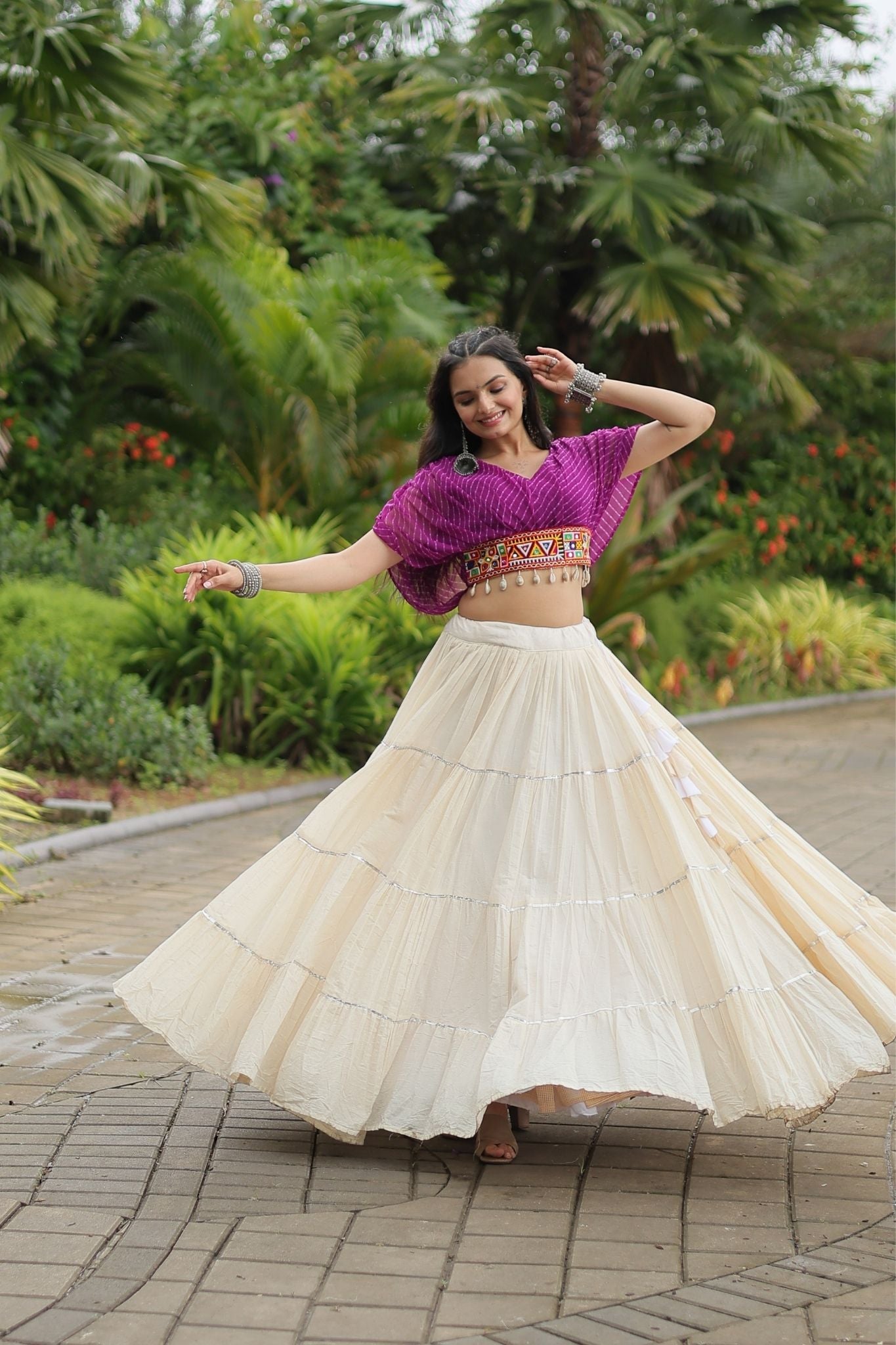 Standard Frill Design Navratri Lehenga Choli