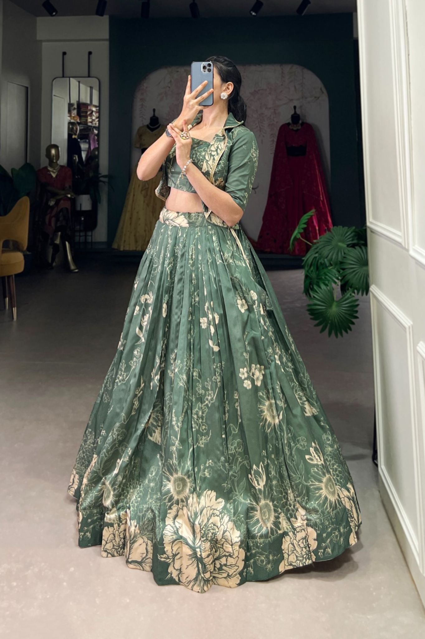 Floral Printed Stylish Designer Lehenga choli