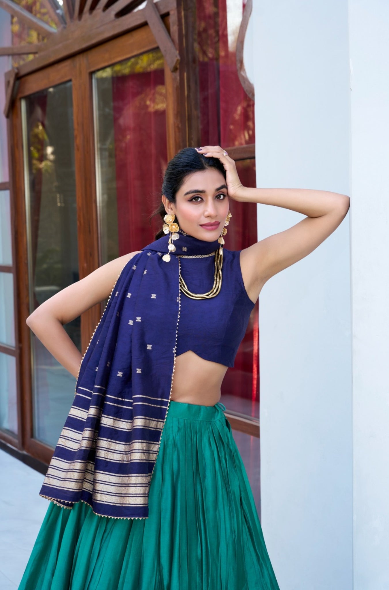 Beautiful Pure Chanderi Stunning Lehenga Choli