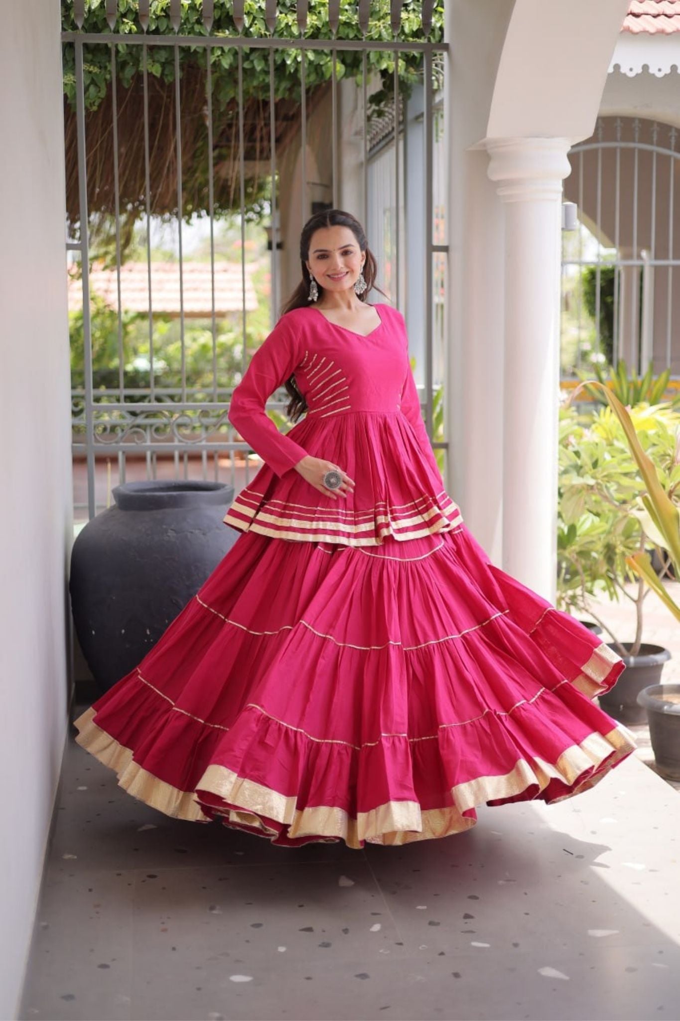 Raasrang Traditional Navratri Special Beautiful Cotton Lehenga Choli