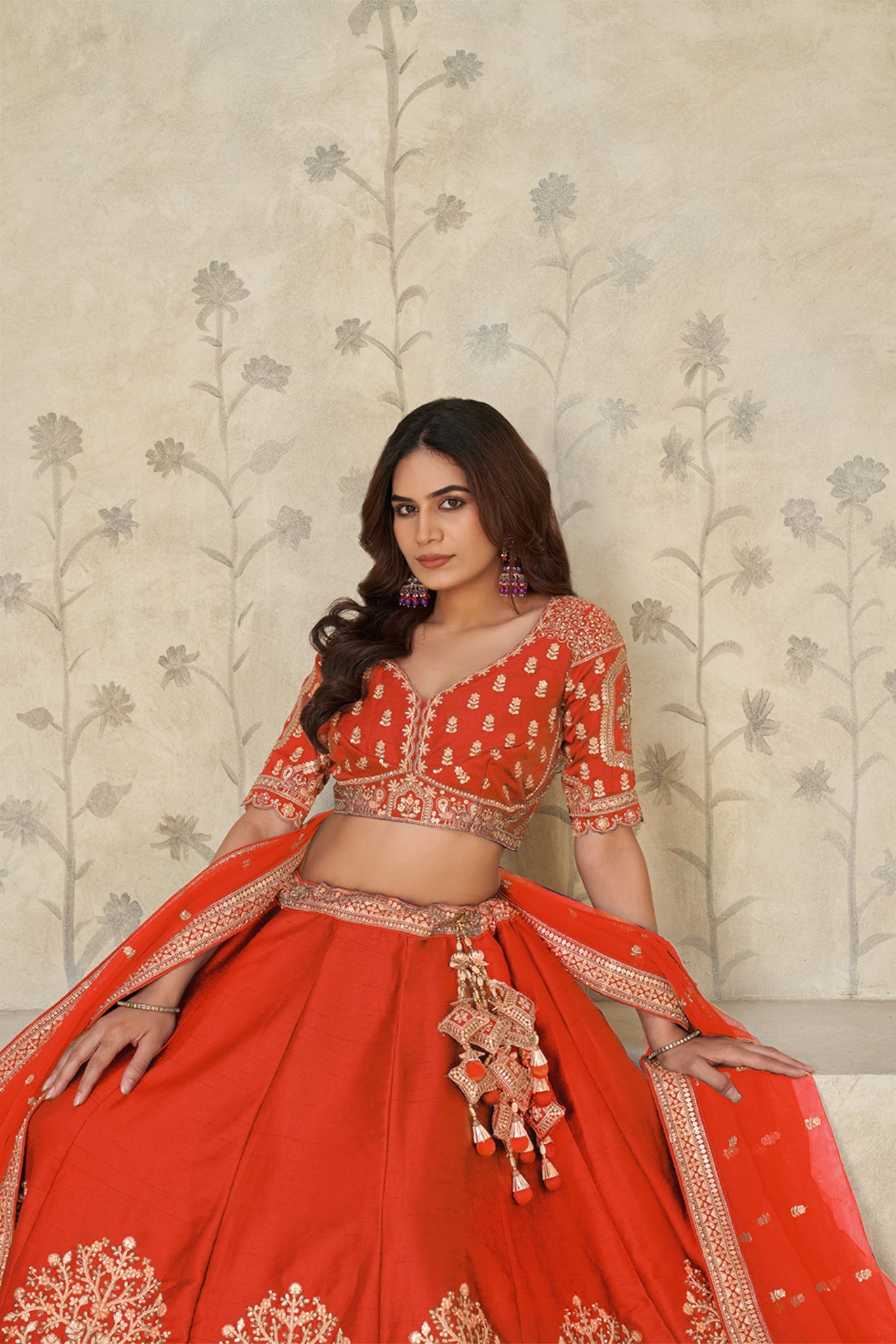 Ivory Grandeur Luxury Zari Embroidered Bridal Lehenga