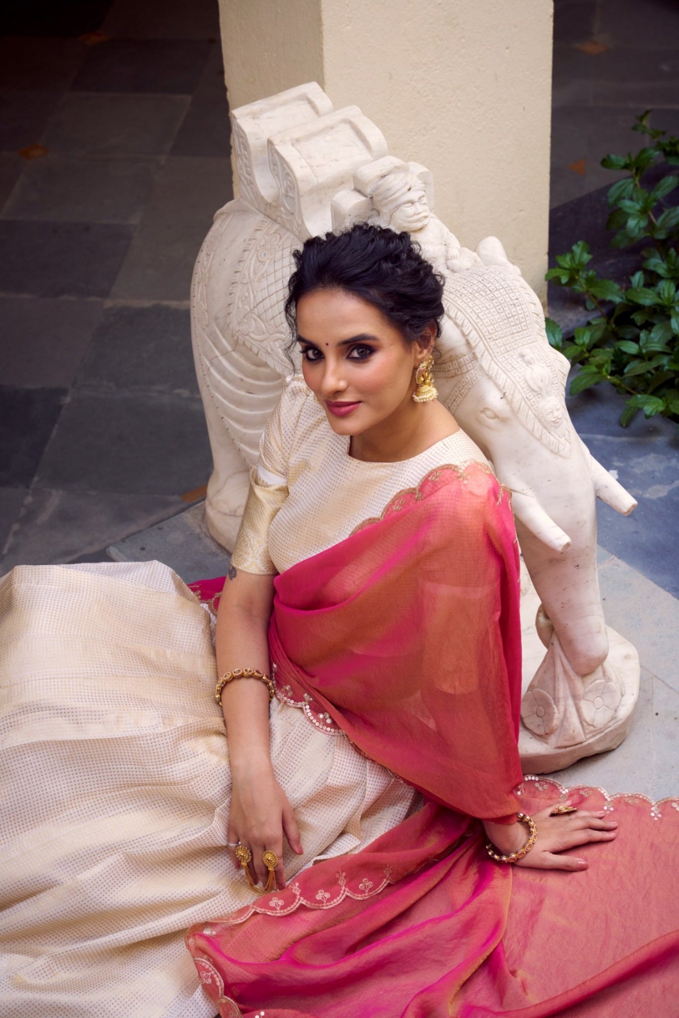 Jacquard Chex Zari Weaving Work Beautiful Lehenga Choli