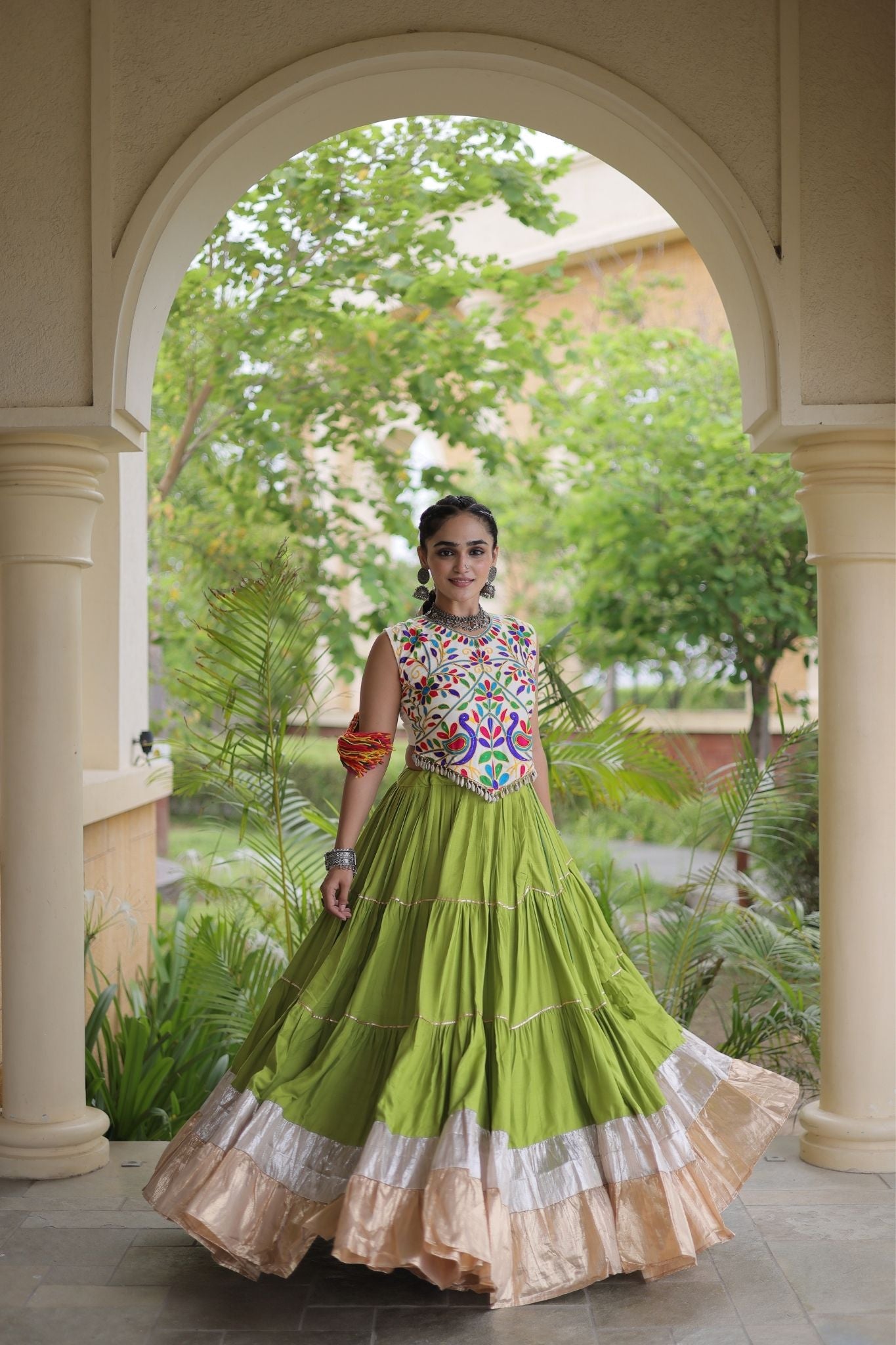 Raasrang Navratri Special Designer Rayon Lehenga Choli