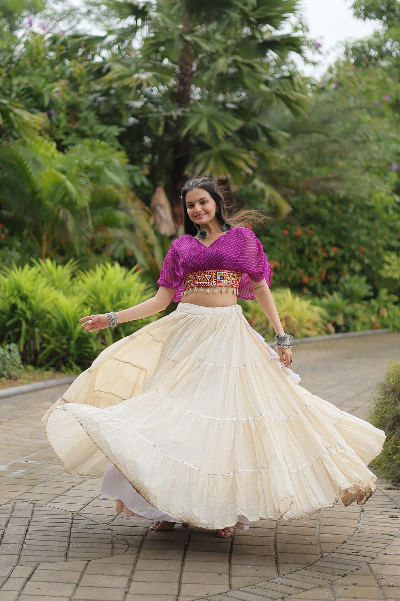 Standard Frill Design Navratri Lehenga Choli