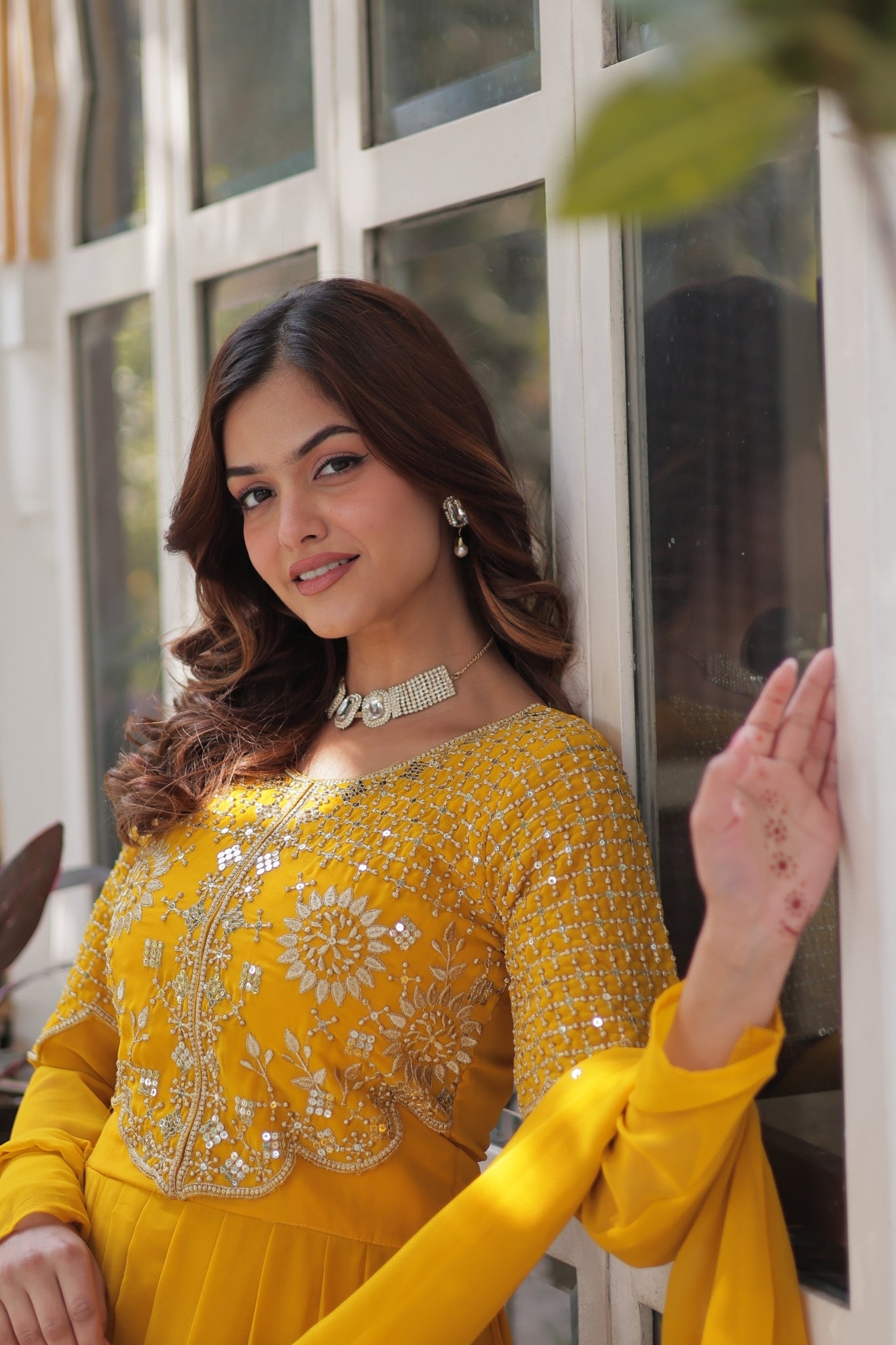 Attractive Georgette Embroidered Designer Anarkali Suit Set