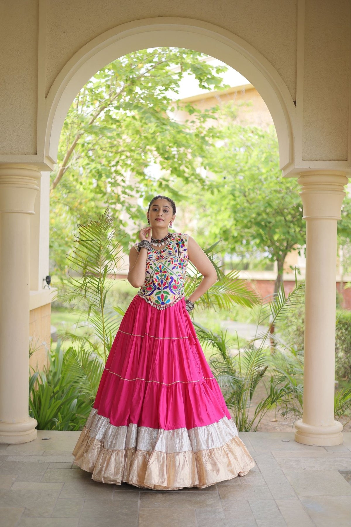 Raasrang Navratri Special Designer Rayon Lehenga Choli