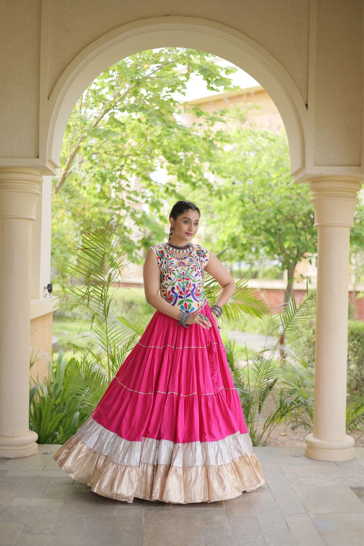 Raasrang Navratri Special Designer Rayon Lehenga Choli