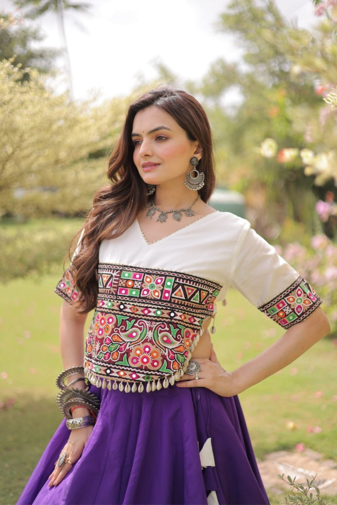 Raasrang Traditional Kutchi Work Lehenga Choli For Navratri