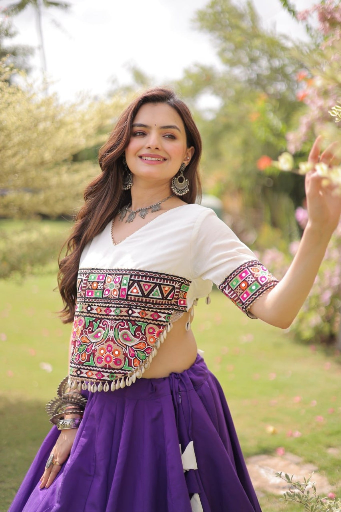 Raasrang Traditional Kutchi Work Lehenga Choli For Navratri