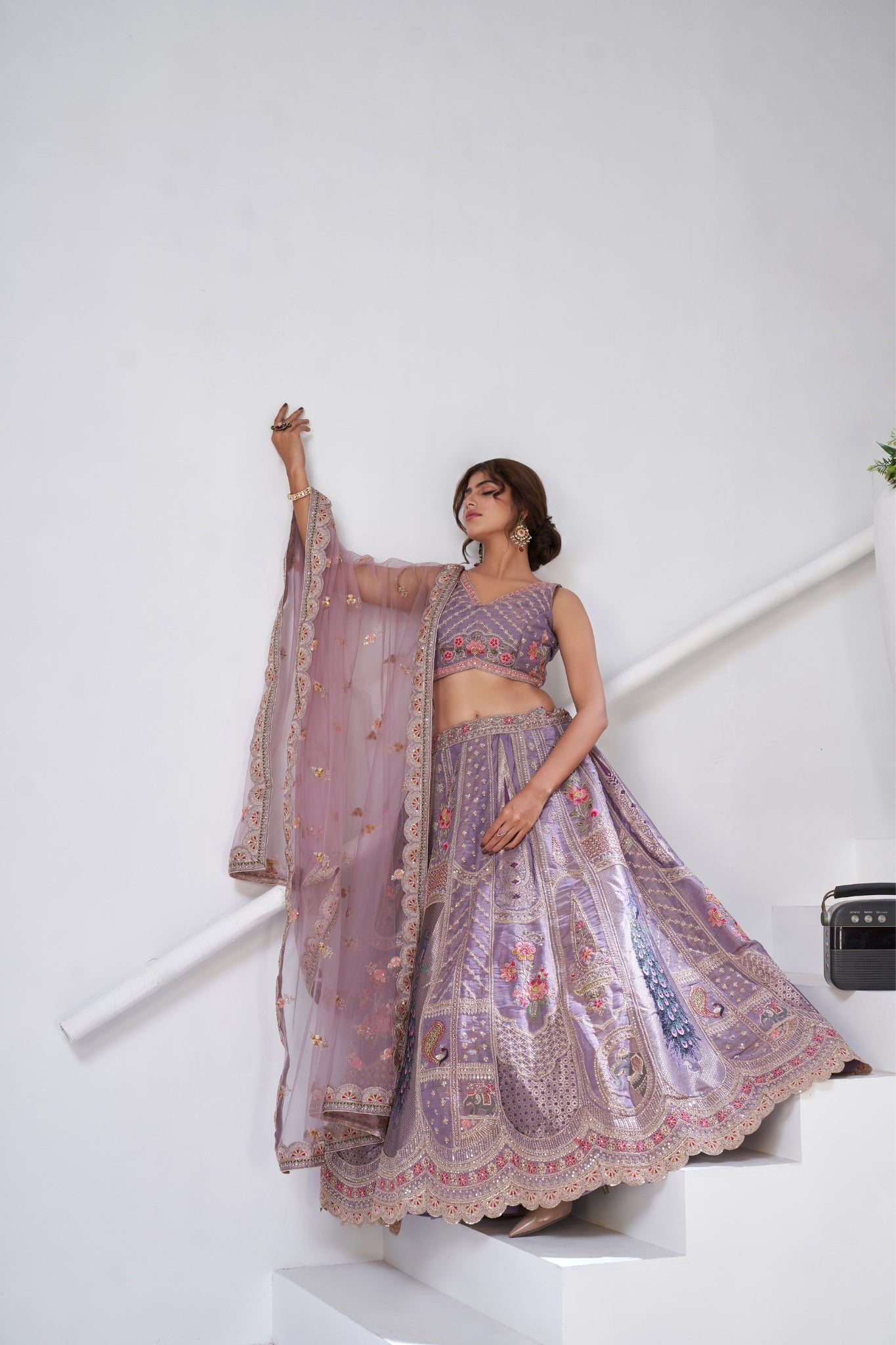 Royal Radiance Raw Silk Bridal Lehenga Choli