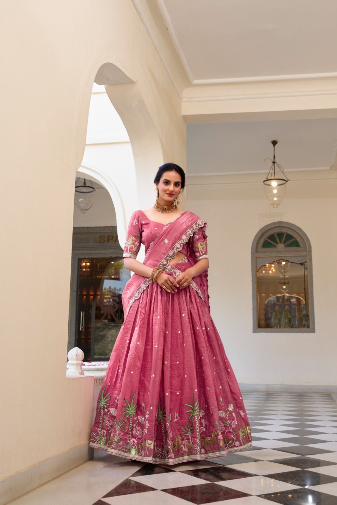 Traditional Indian Ensemble Beautiful Lehenga Choli