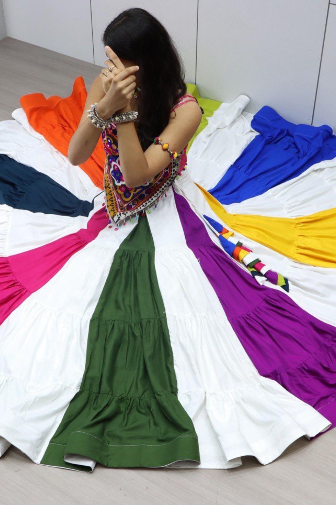 Raasrang Premium Kutchhi Work Navratri Lehenga Choli For Women