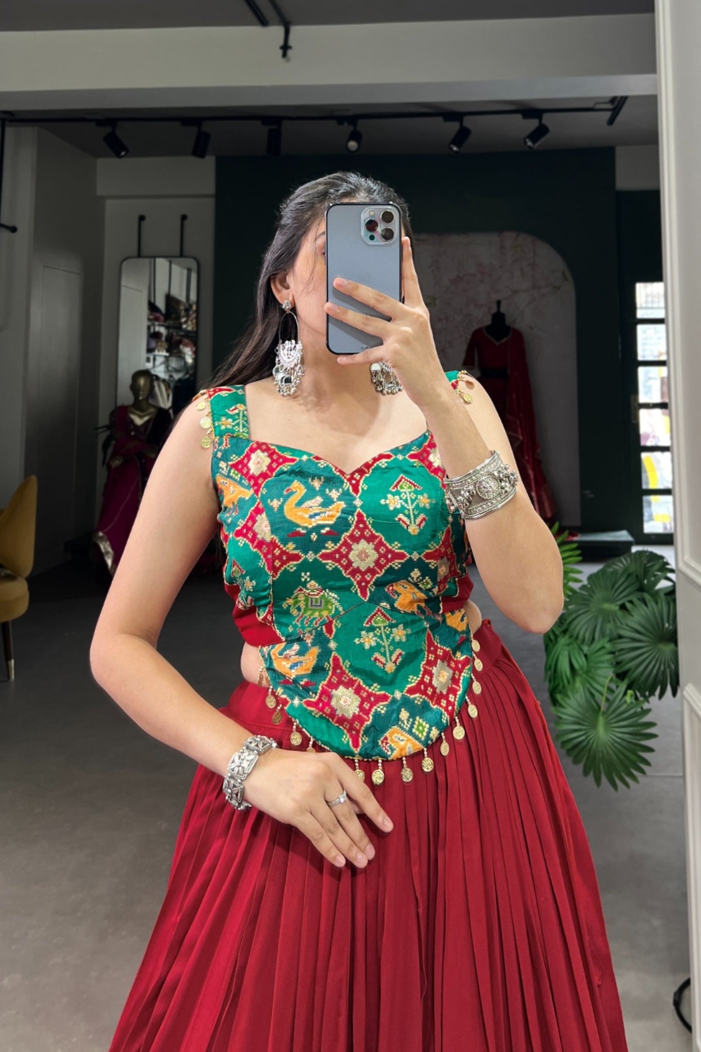Pure Rayon Embossed Design New Navratri Collection