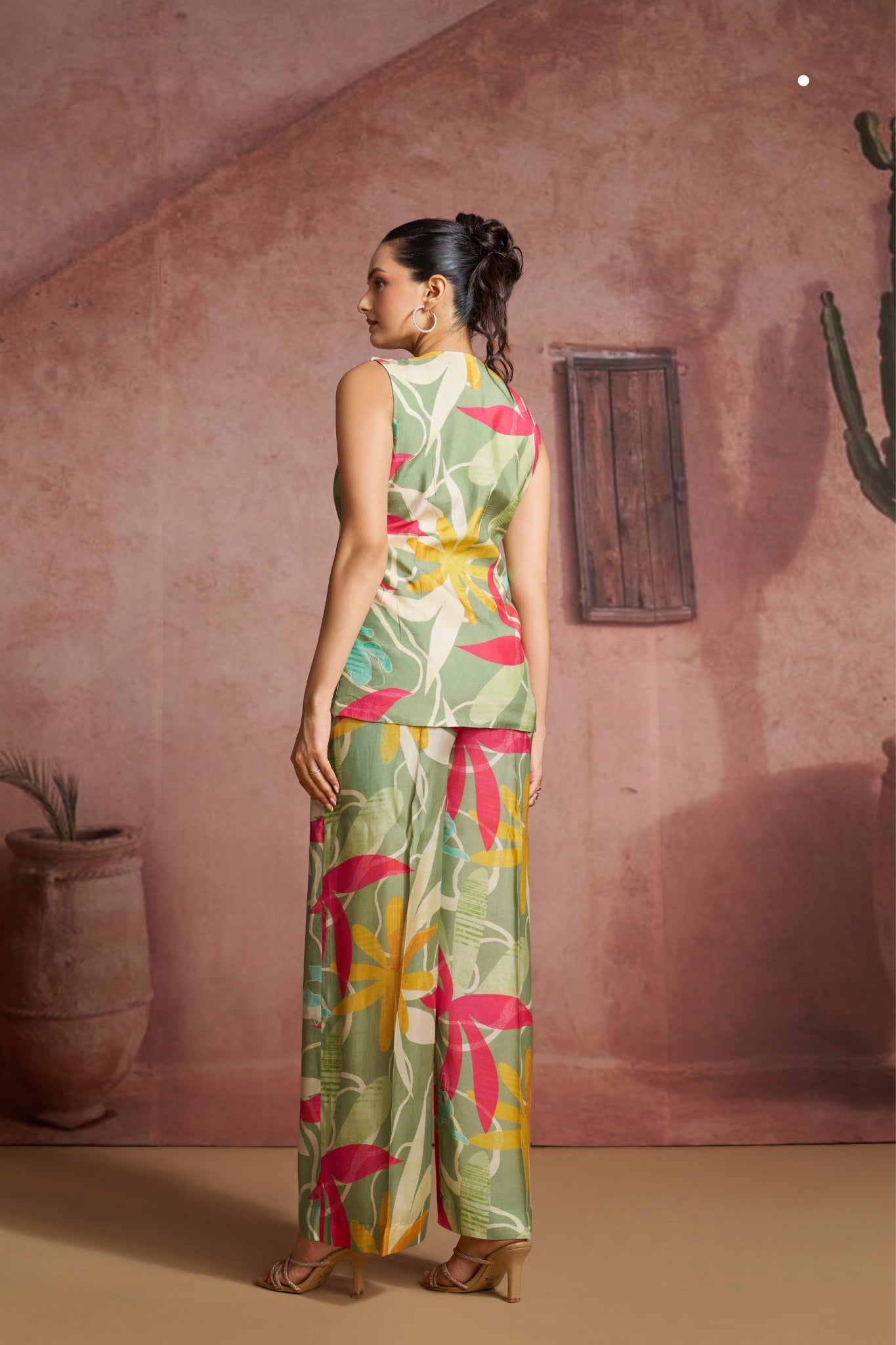 Premium Pure Muslin Silk Floral Co Ord Set