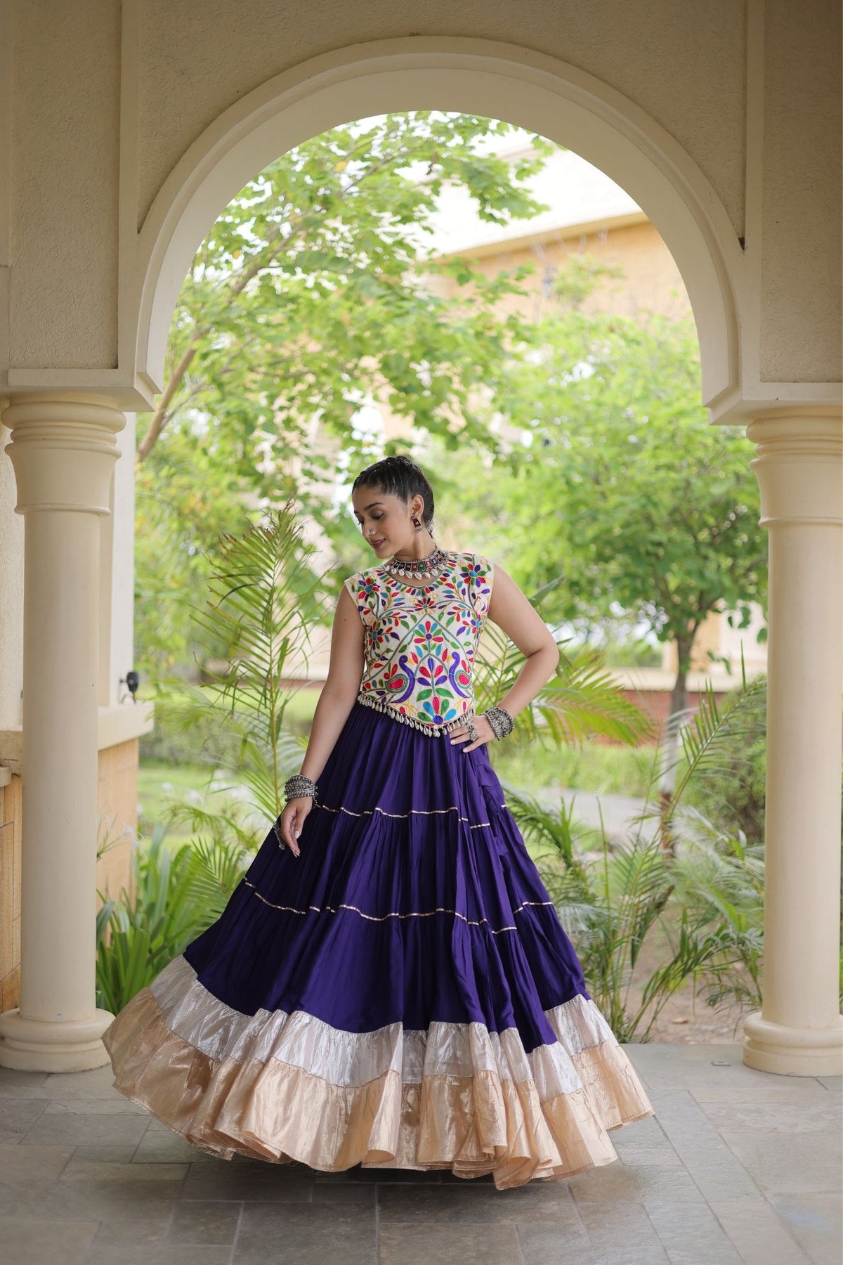 Raasrang Navratri Special Designer Rayon Lehenga Choli
