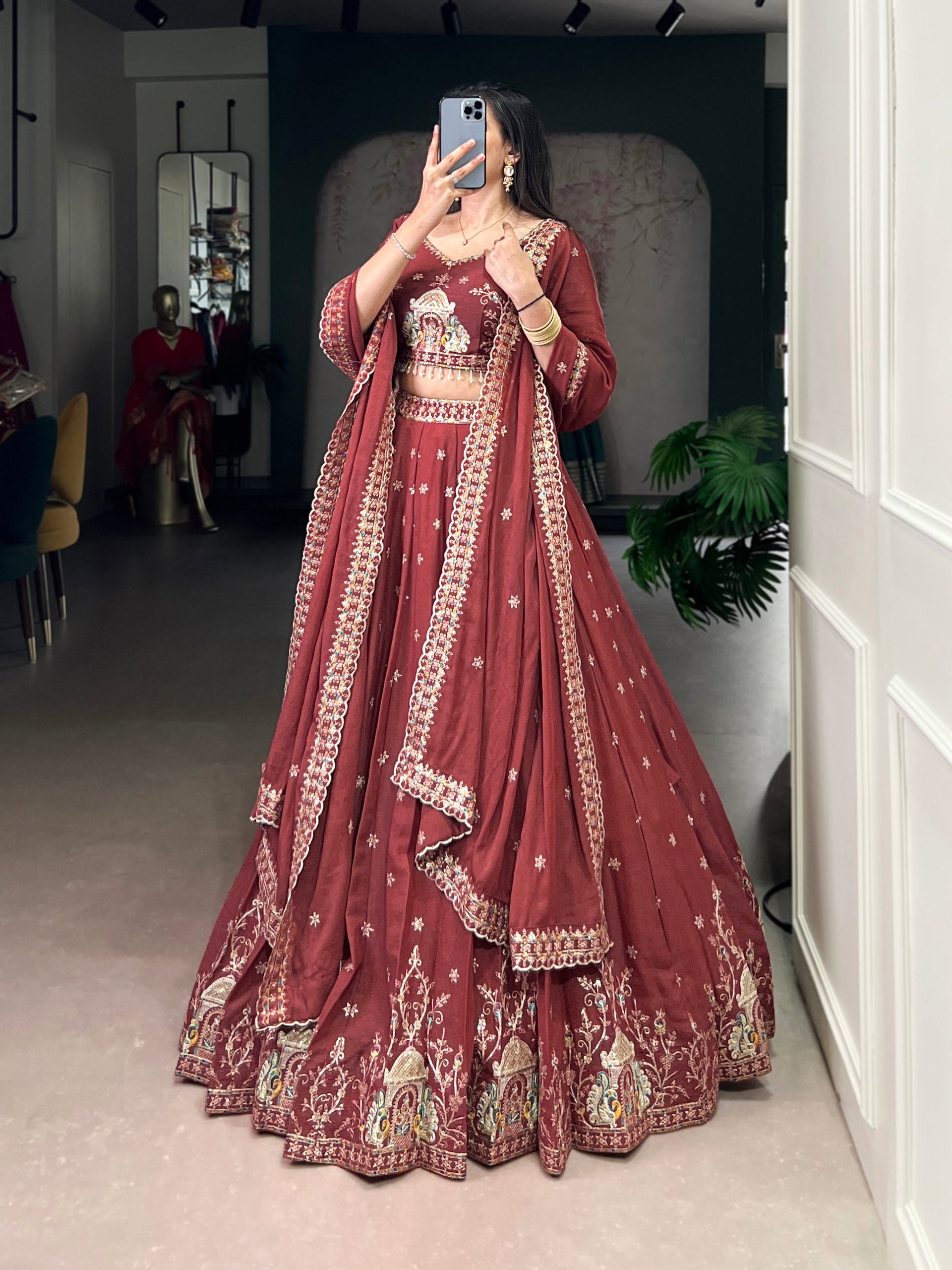 Royal Hand Embroidered Couture Bridesmaid Lehenga