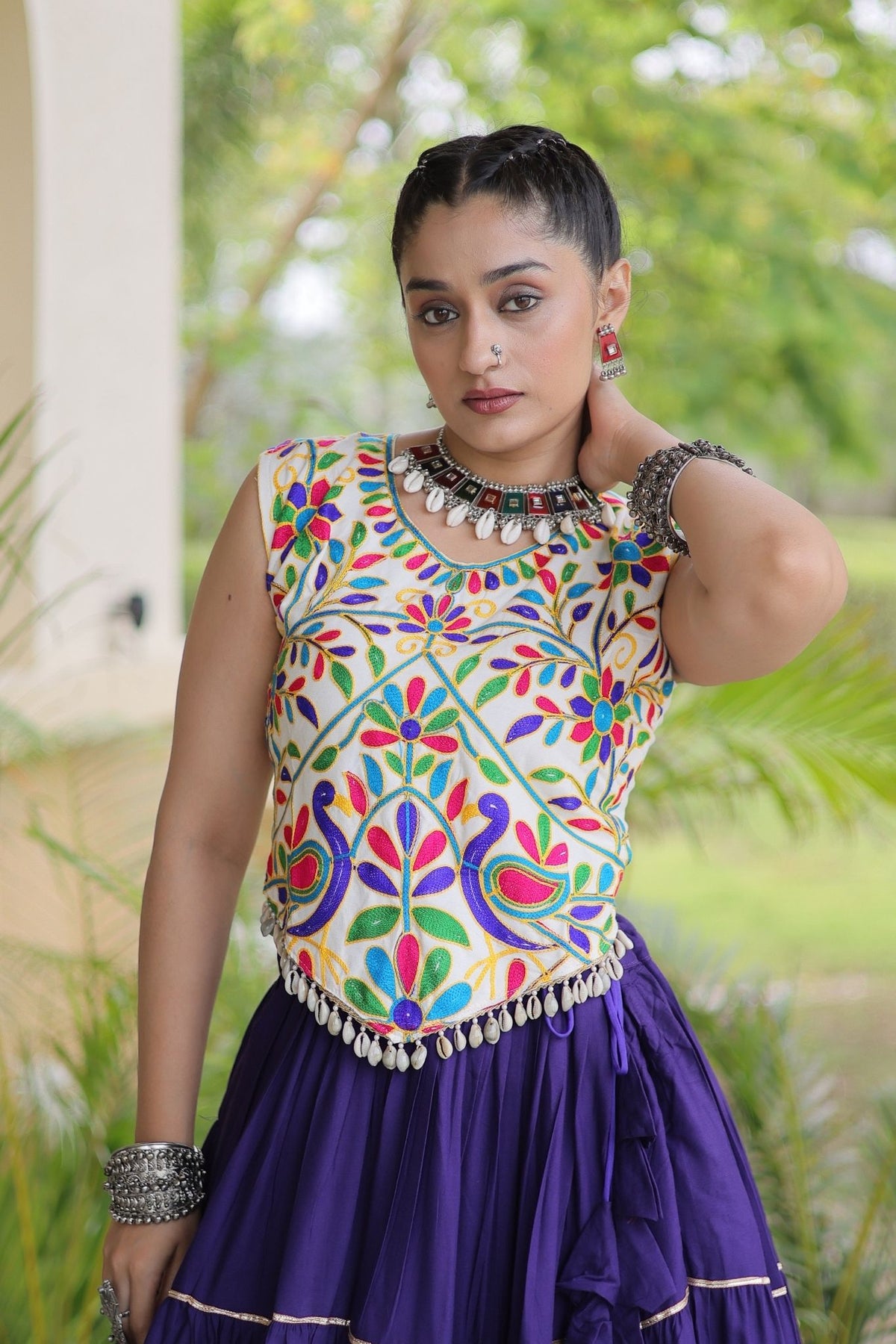 Raasrang Navratri Special Designer Rayon Lehenga Choli