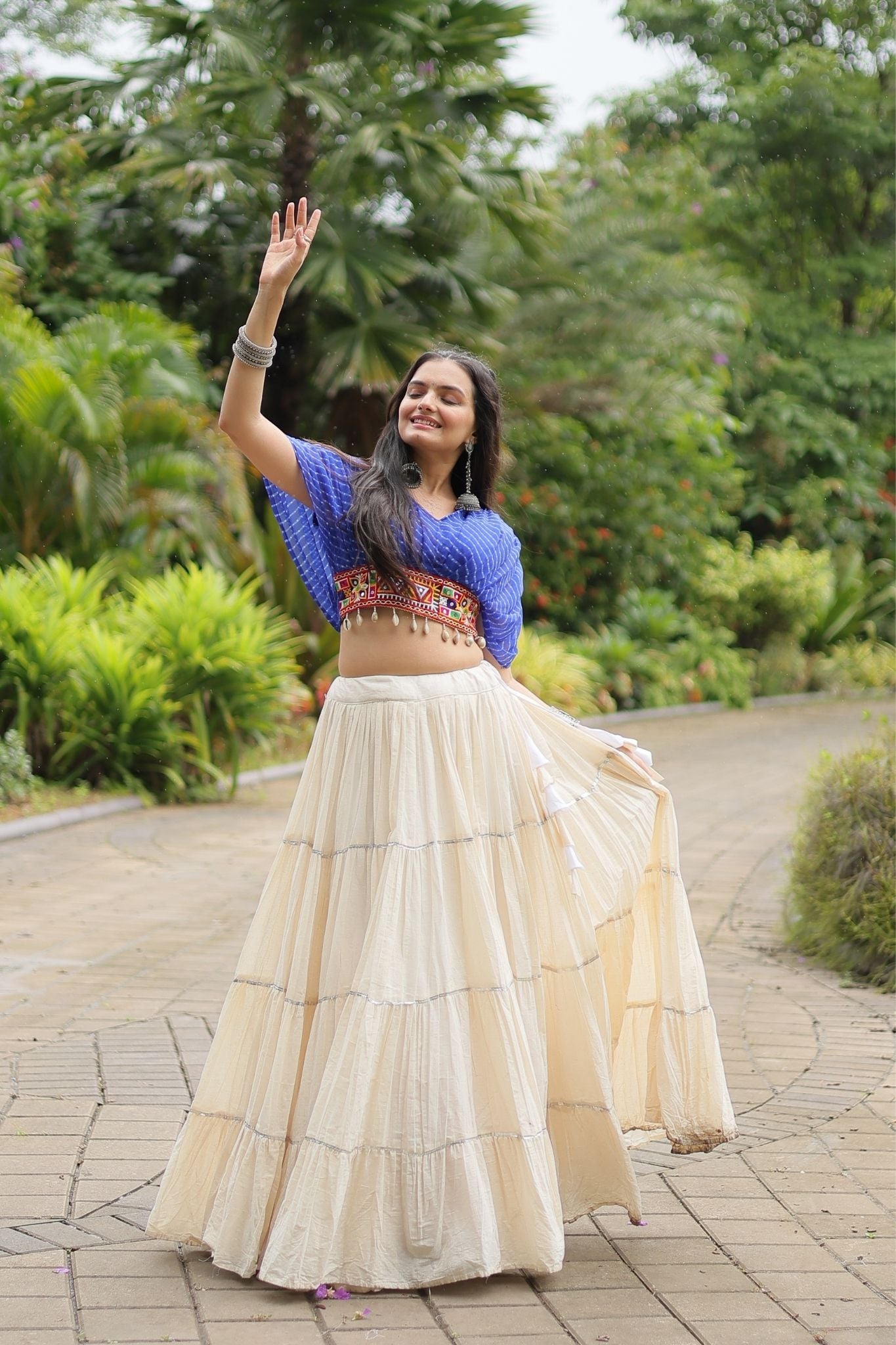 Standard Frill Design Navratri Lehenga Choli