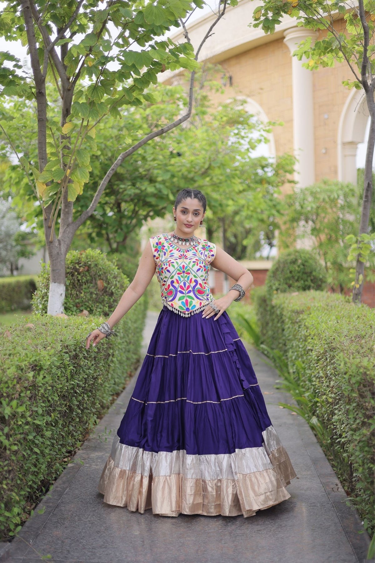 Raasrang Navratri Special Designer Rayon Lehenga Choli