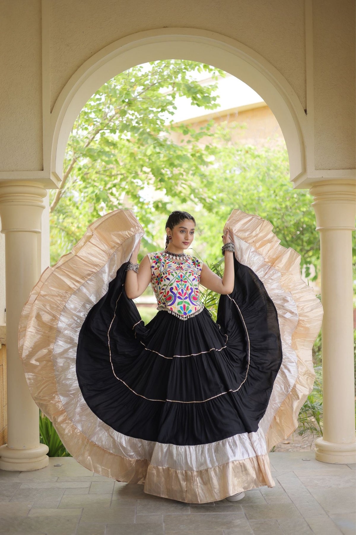 Raasrang Navratri Special Designer Rayon Lehenga Choli