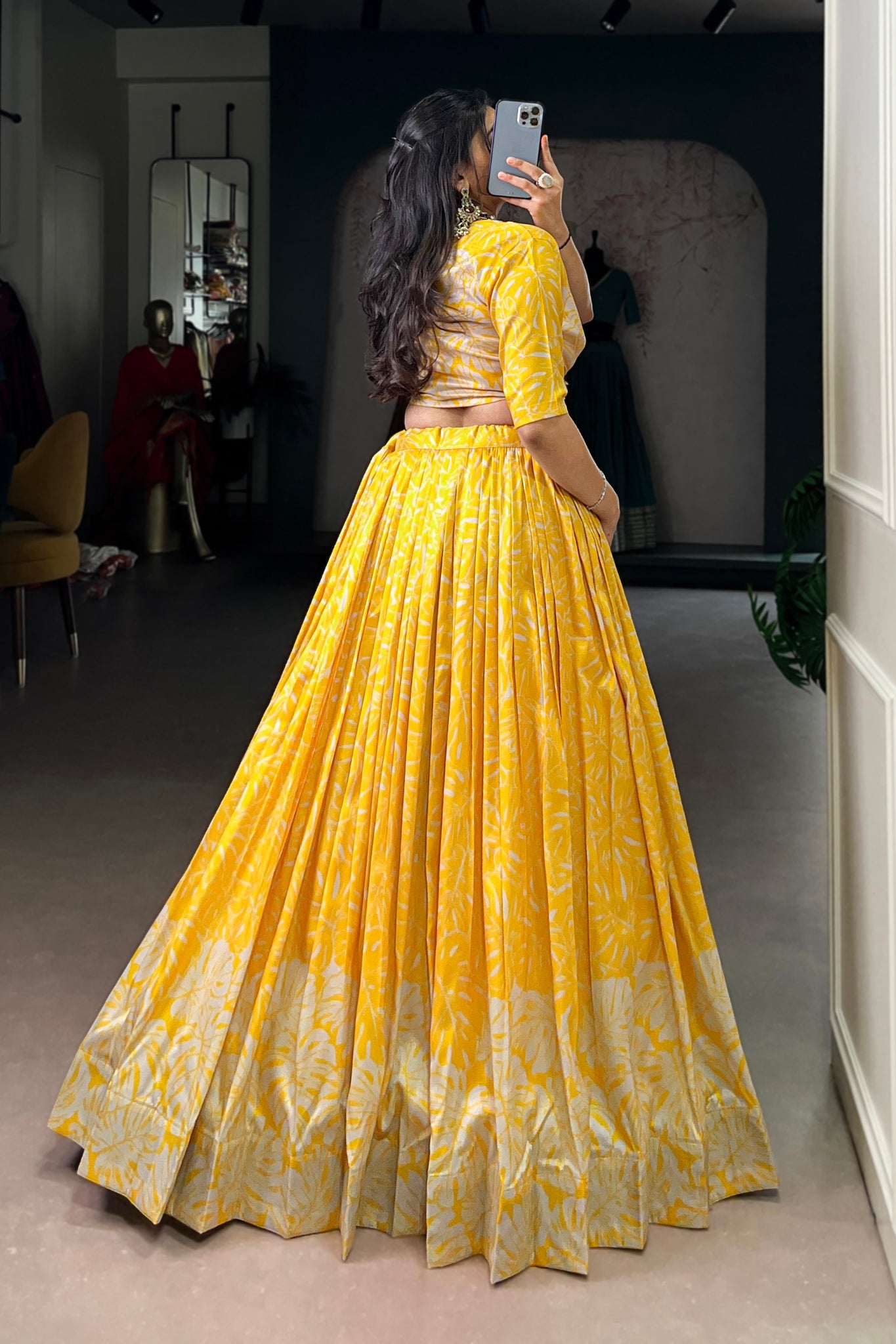 Premium Tasar Silk Co Ord Lehenga Set For Women