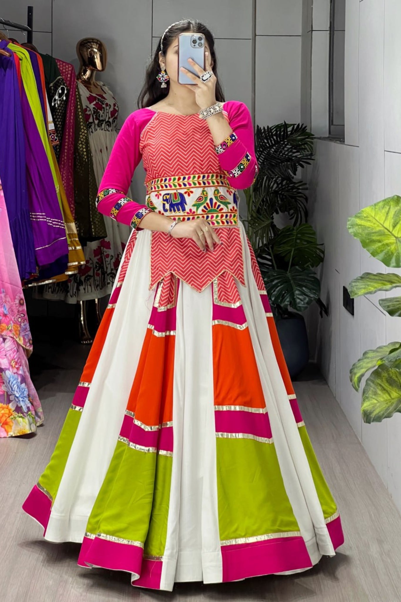 Navratri Special Designer Kutchhi Work Chaniya Choli For Women