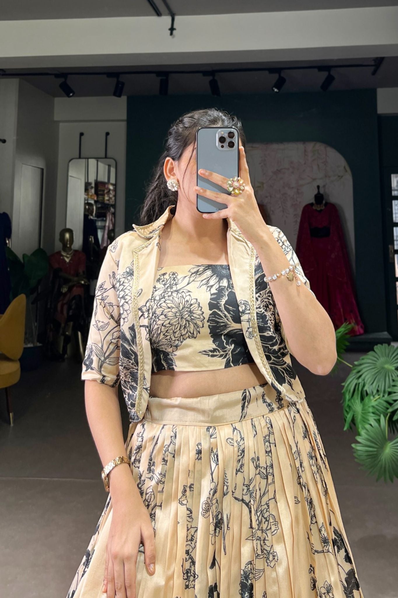 Floral Printed Stylish Designer Lehenga choli