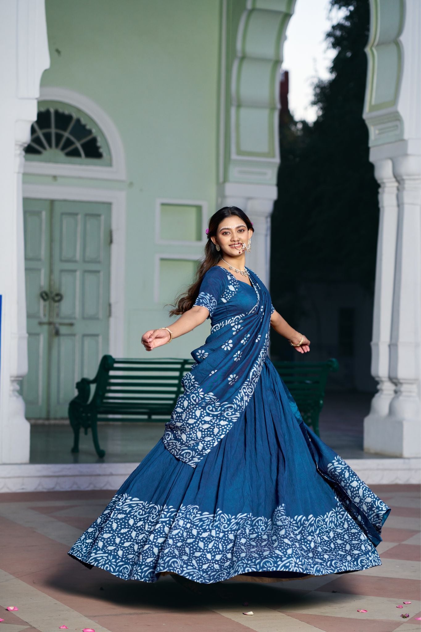 Festival Special Navratri And Janmashtami Gopi Dress For Women