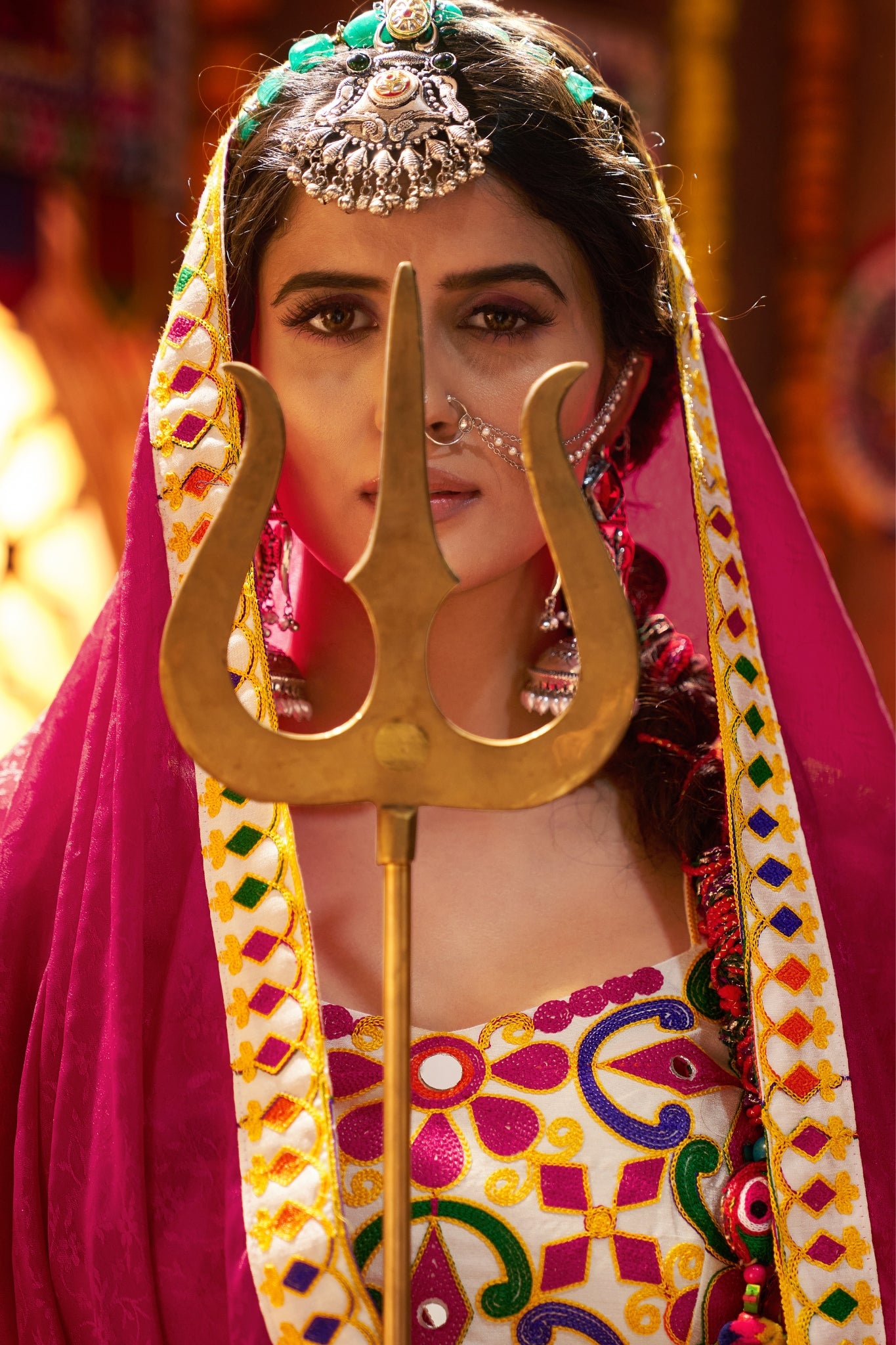 Navratri Designer Beautiful Tread Embroidered With Mirror Work Lehenga Choli