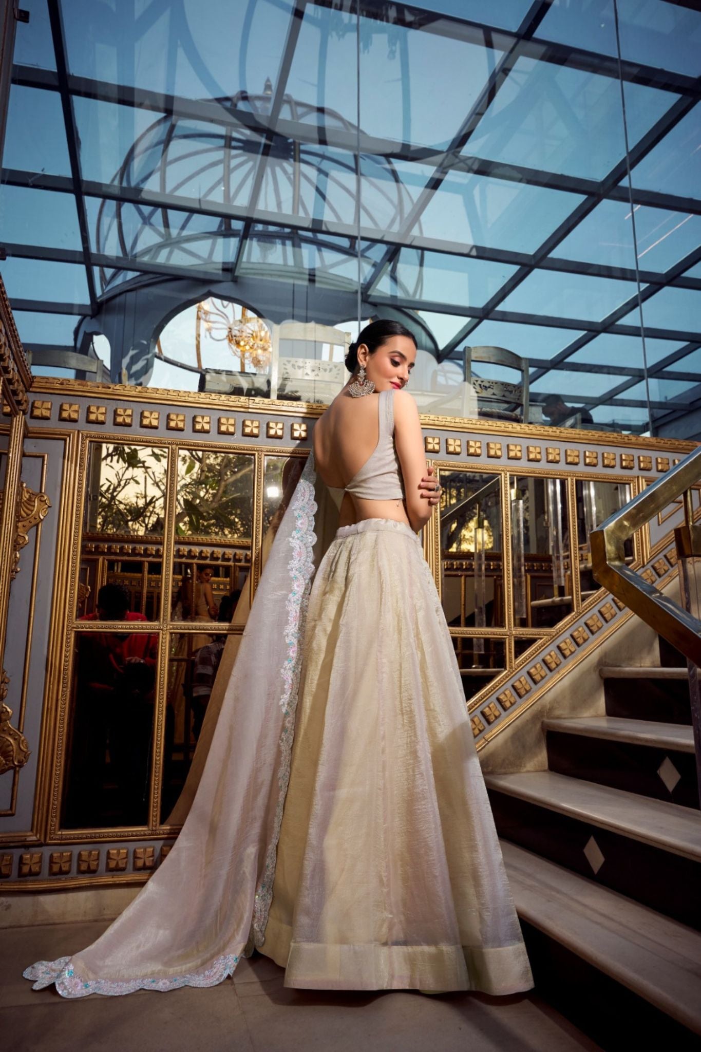 Elegant Sequins Embroidery With Jarkan Diamond Work Designer Lehenga Choli