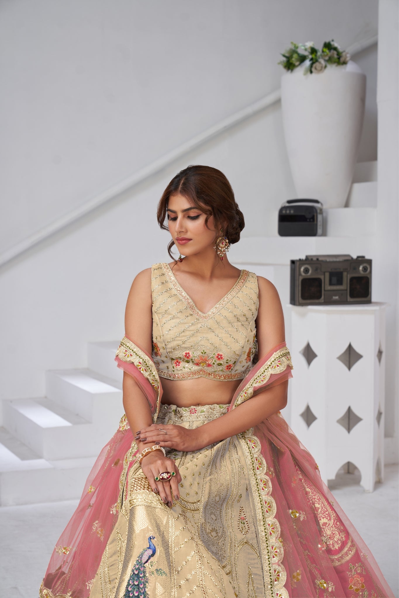 Royal Radiance Raw Silk Bridal Lehenga Choli
