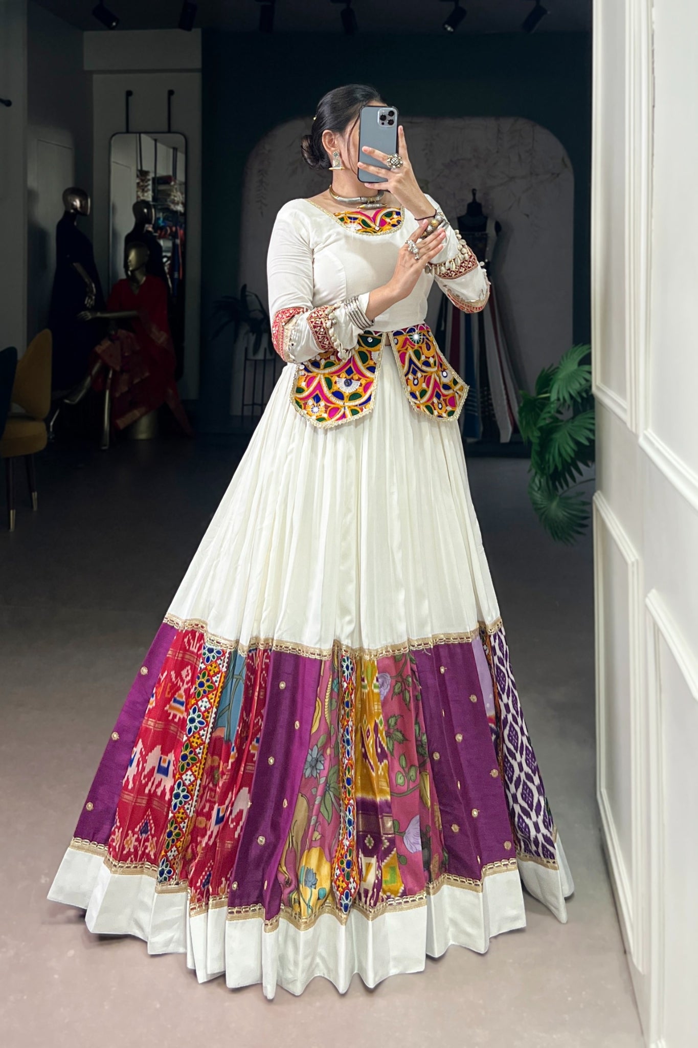 Premium Multicolor Navratri Lehenga Choli For Women