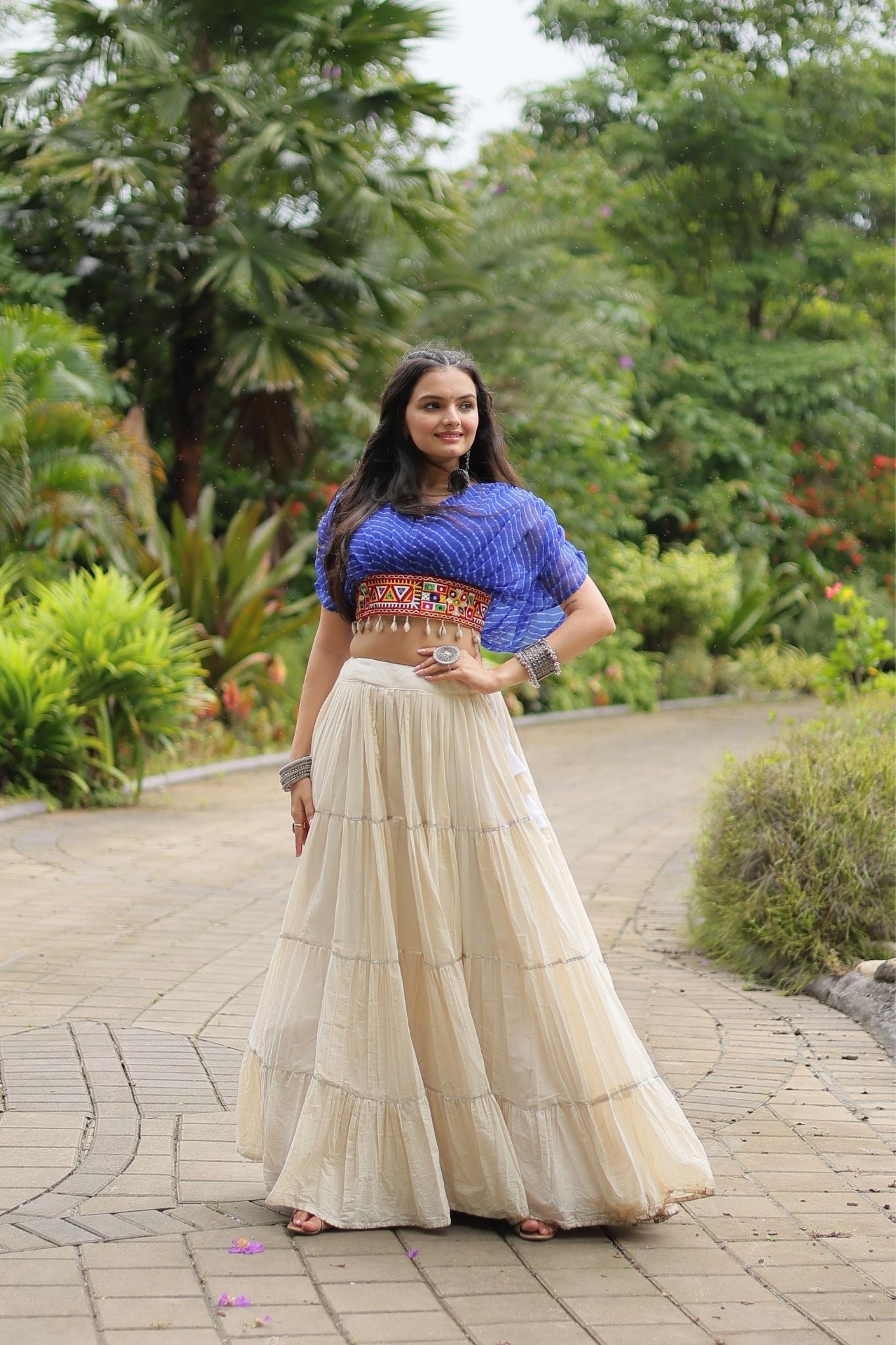 Standard Frill Design Navratri Lehenga Choli