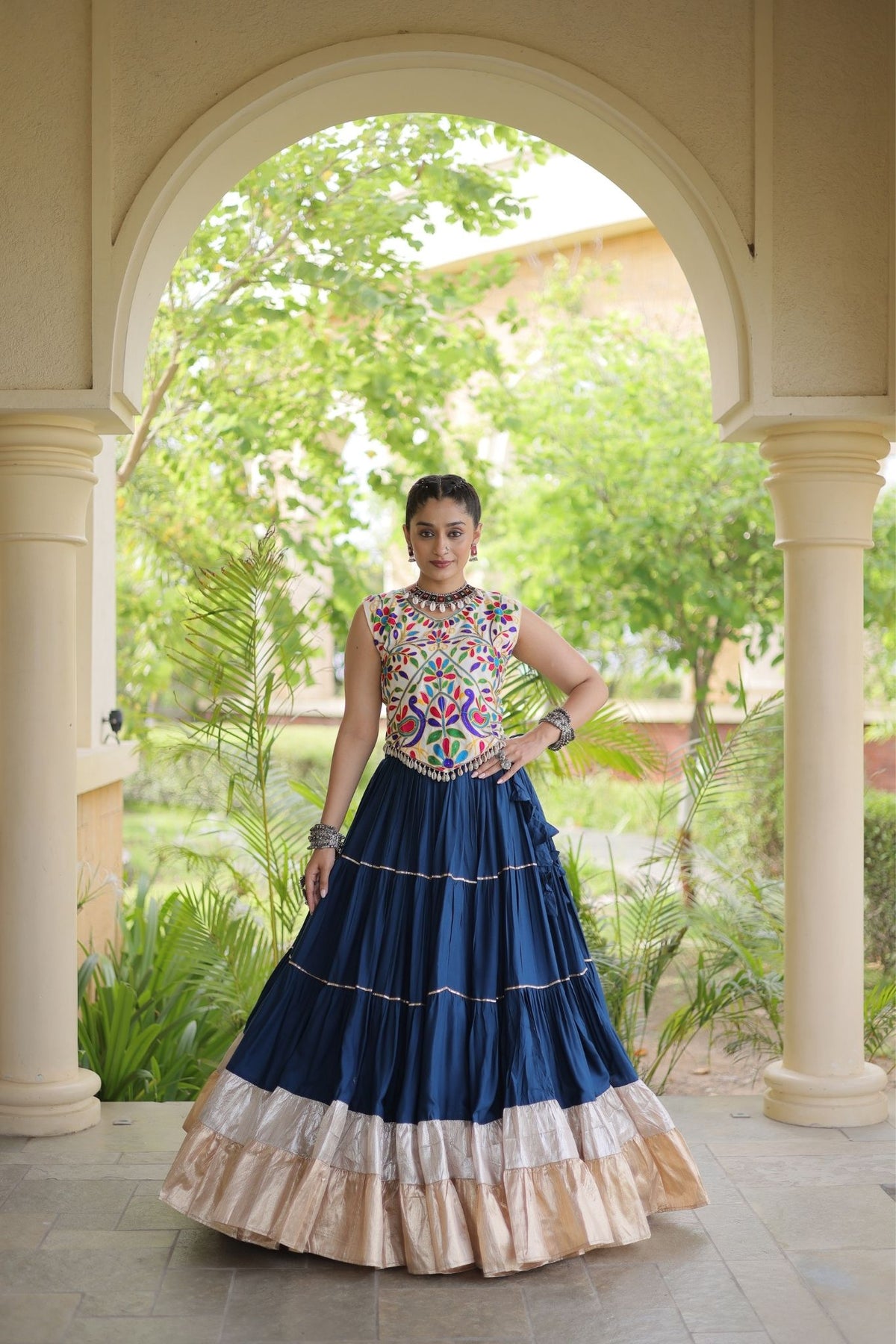 Raasrang Navratri Special Designer Rayon Lehenga Choli