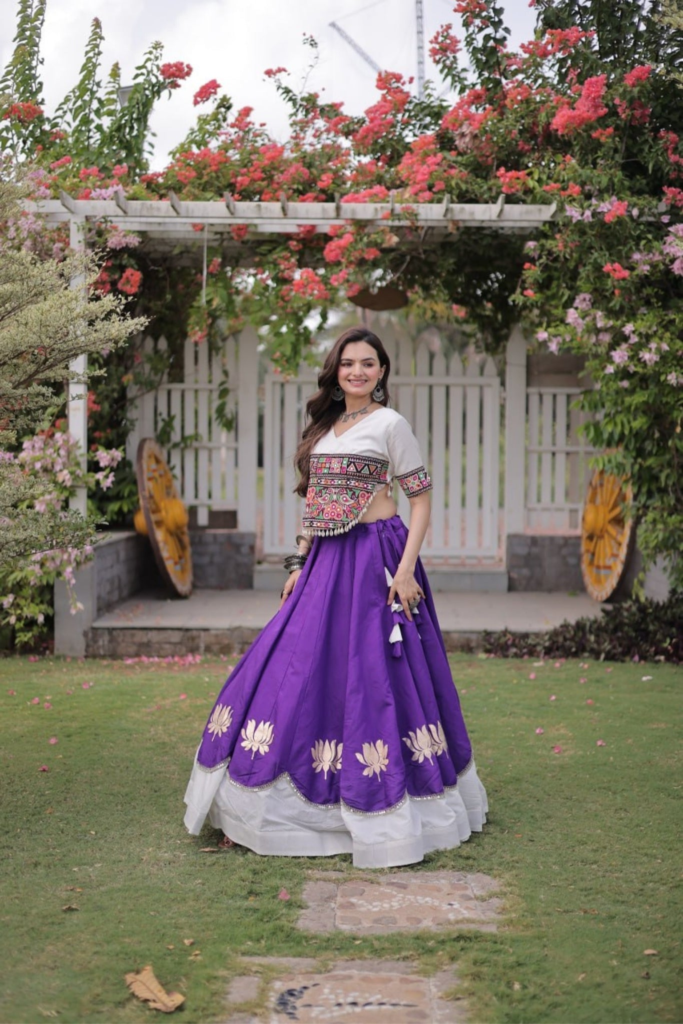 Raasrang Traditional Kutchi Work Lehenga Choli For Navratri
