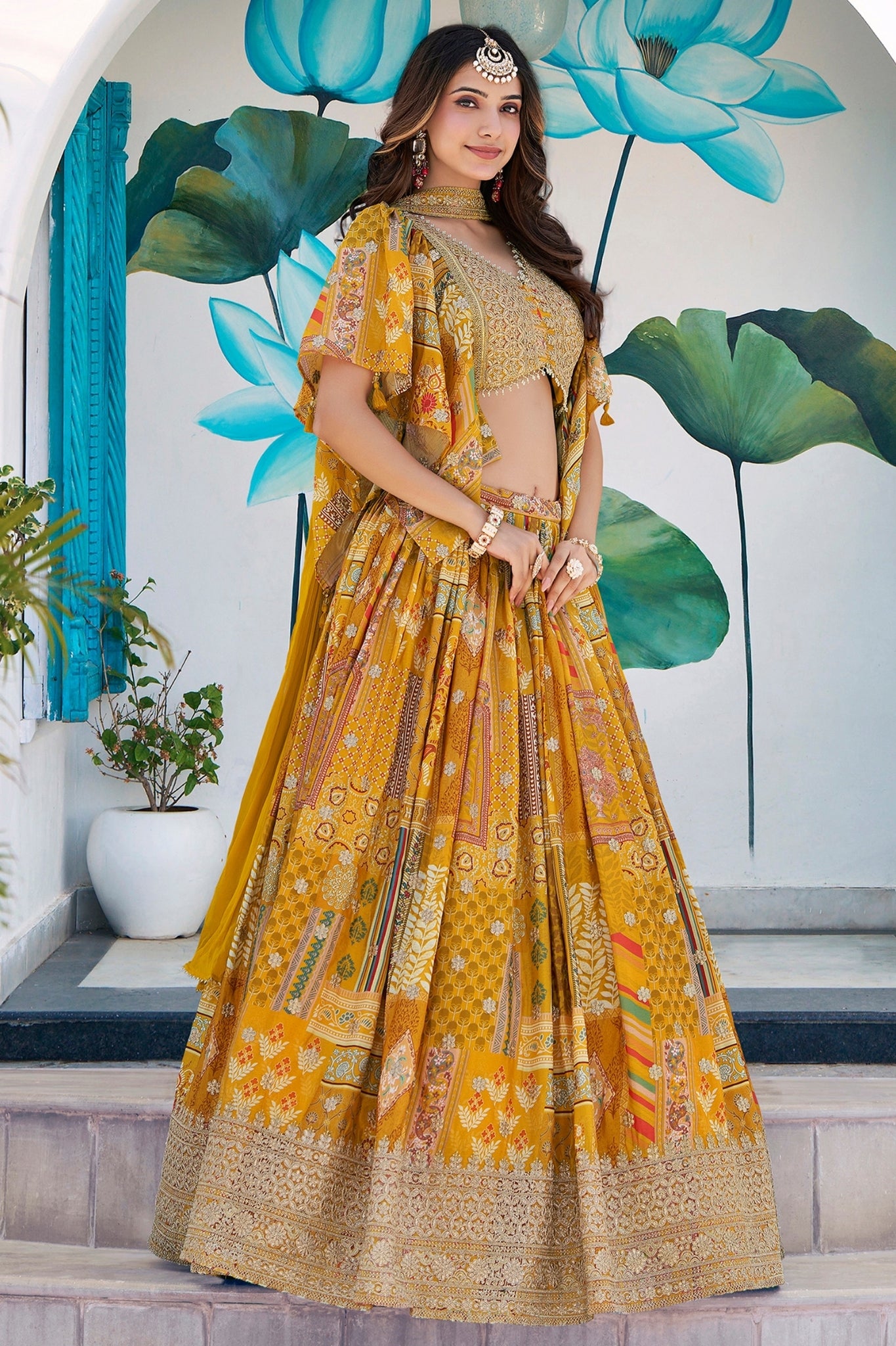 Ethereal Elegance Designer Wedding Lehenga Choli Set