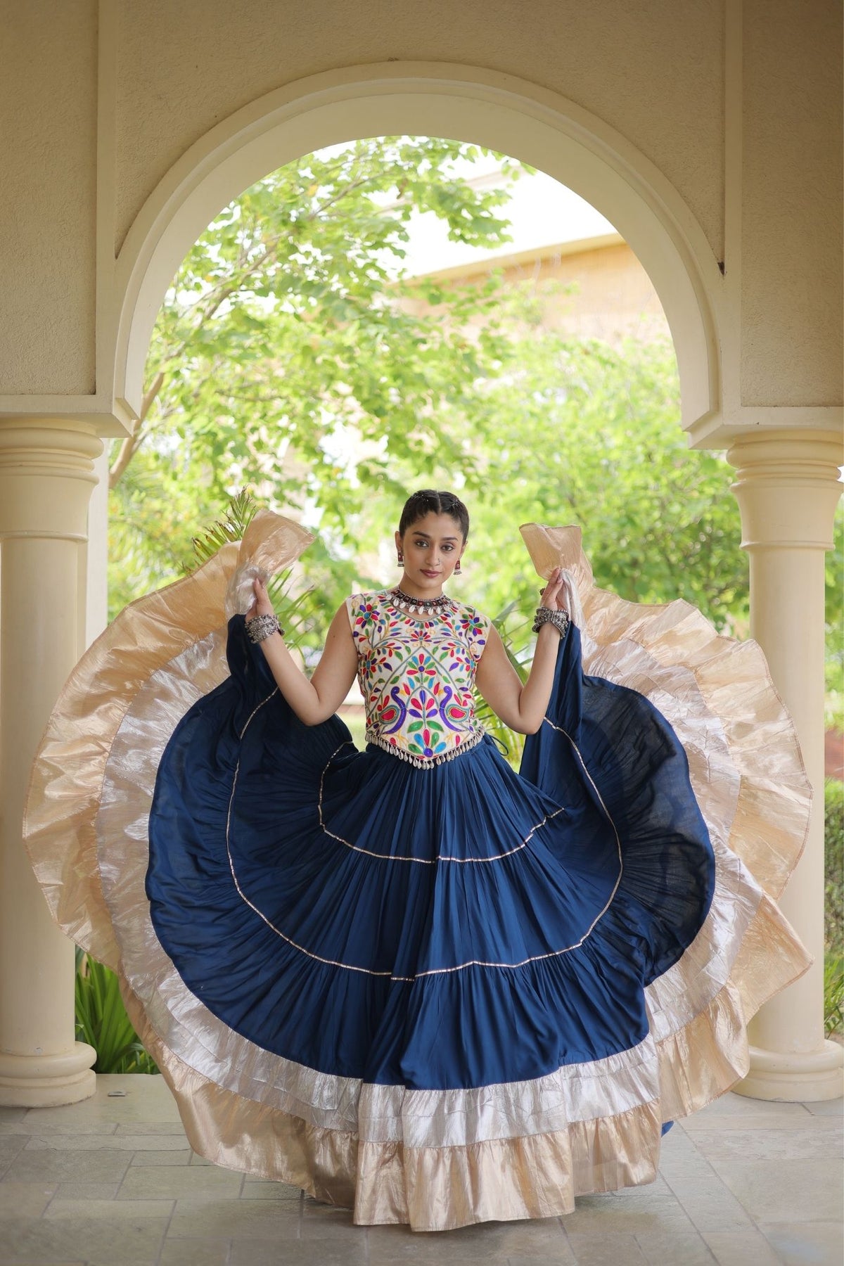 Raasrang Navratri Special Designer Rayon Lehenga Choli