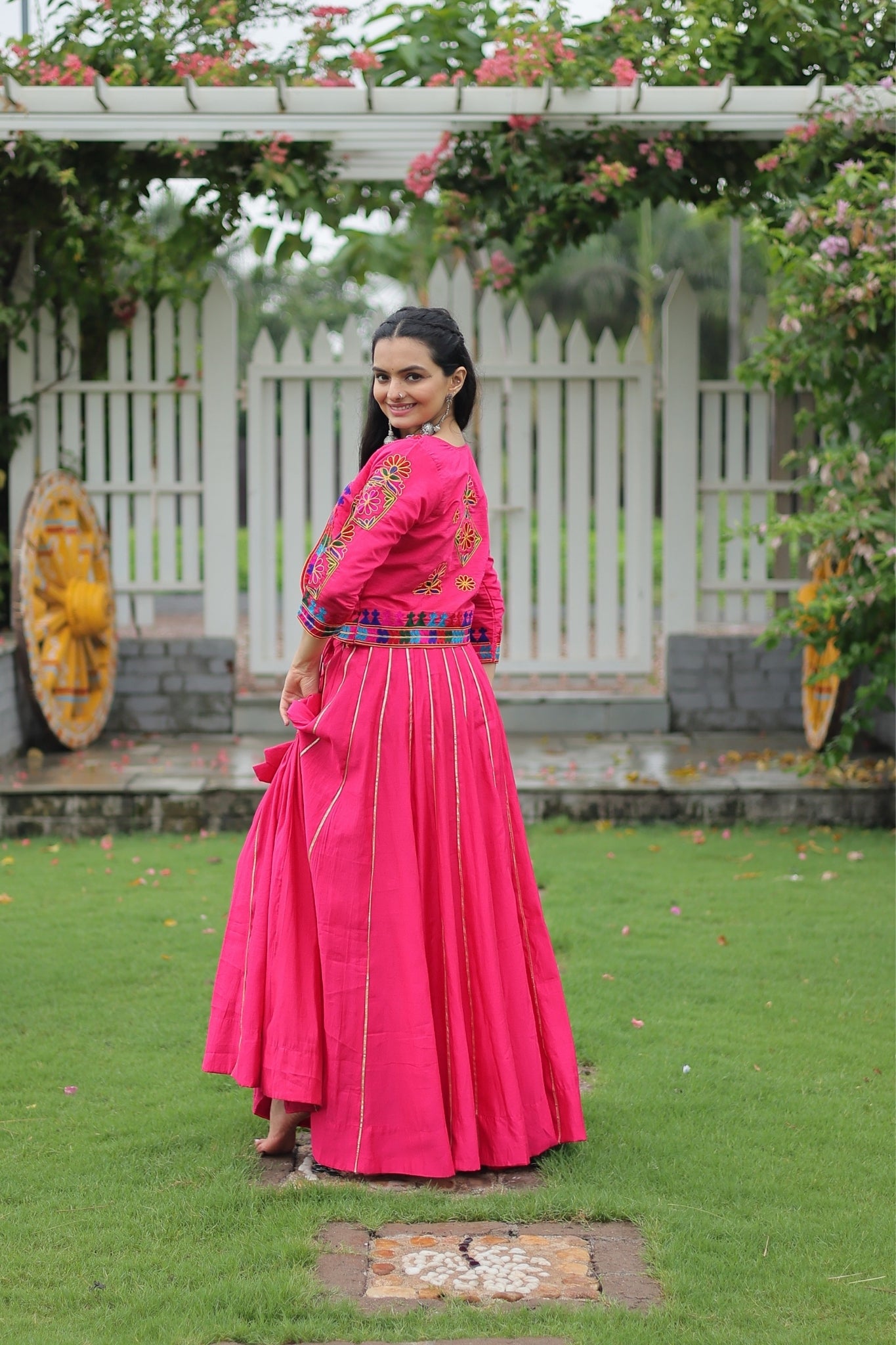 Kutchi Gamthi Embroidered Work Designer Navratri Lehenga Choli