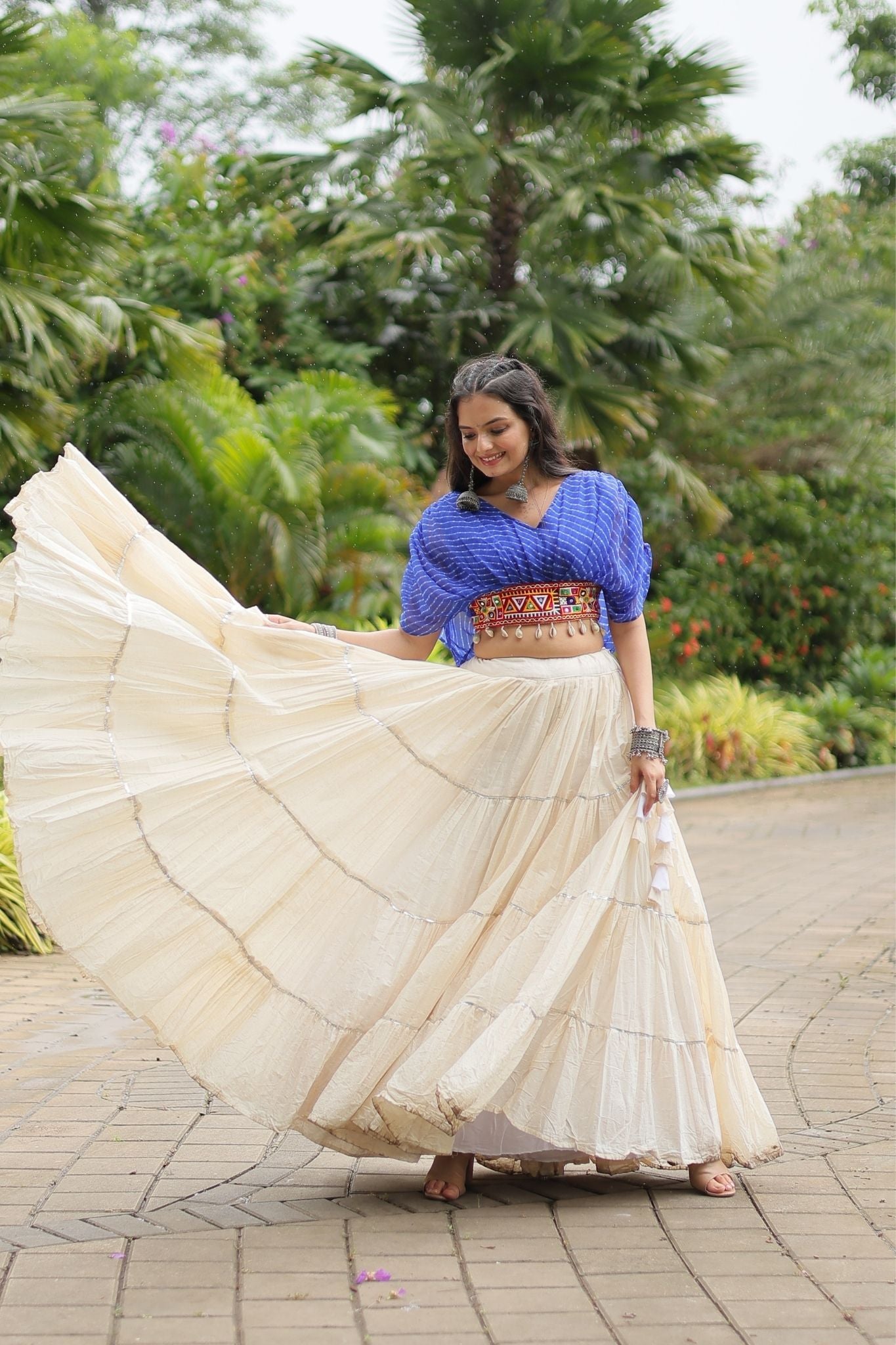Standard Frill Design Navratri Lehenga Choli