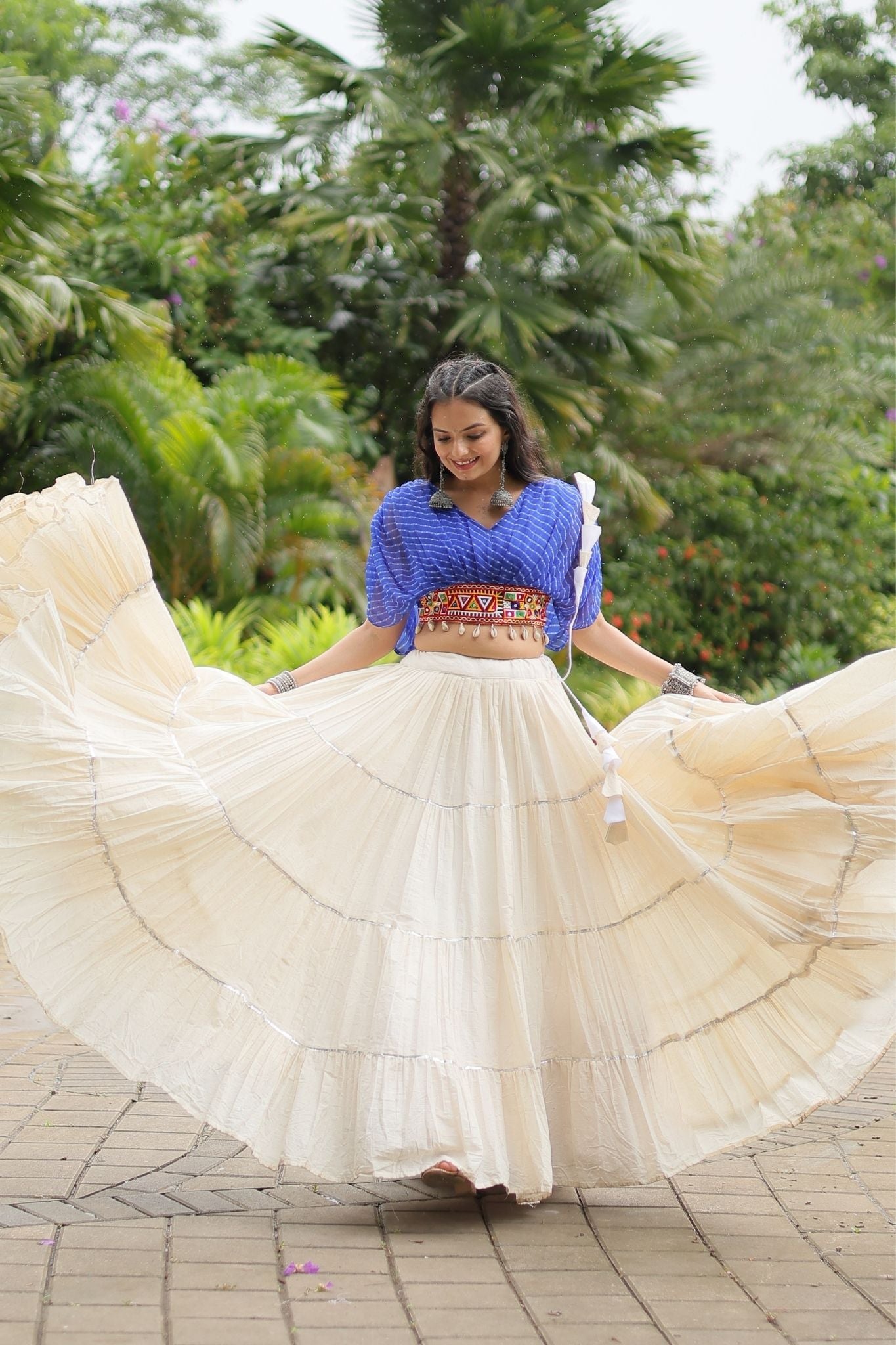 Standard Frill Design Navratri Lehenga Choli