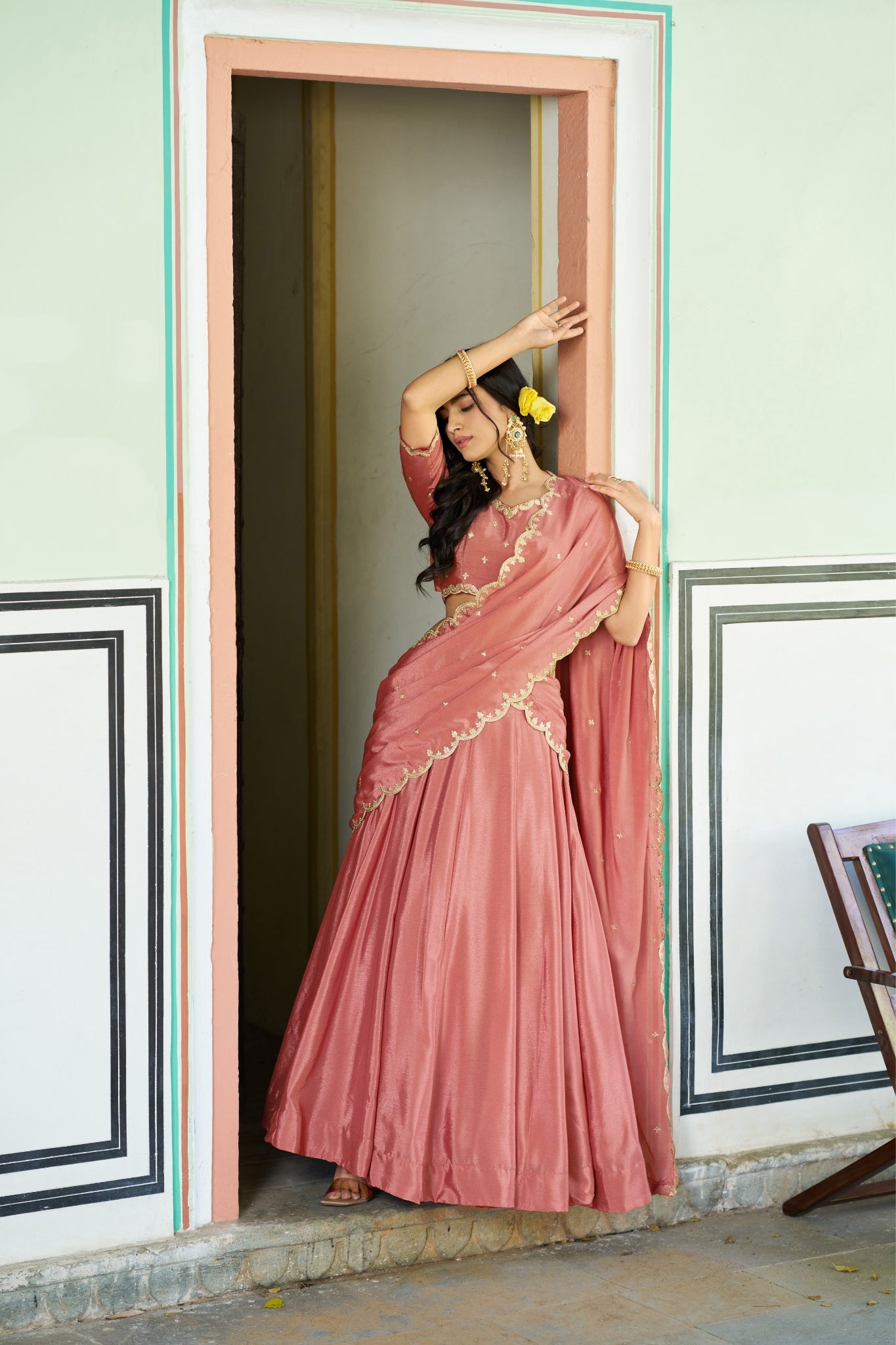 Designer Sequins And Thread Embroidery Lehenga Choli For Women