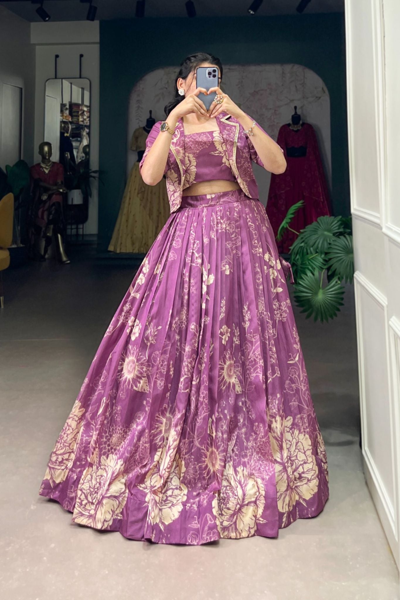 Floral Printed Stylish Designer Lehenga choli