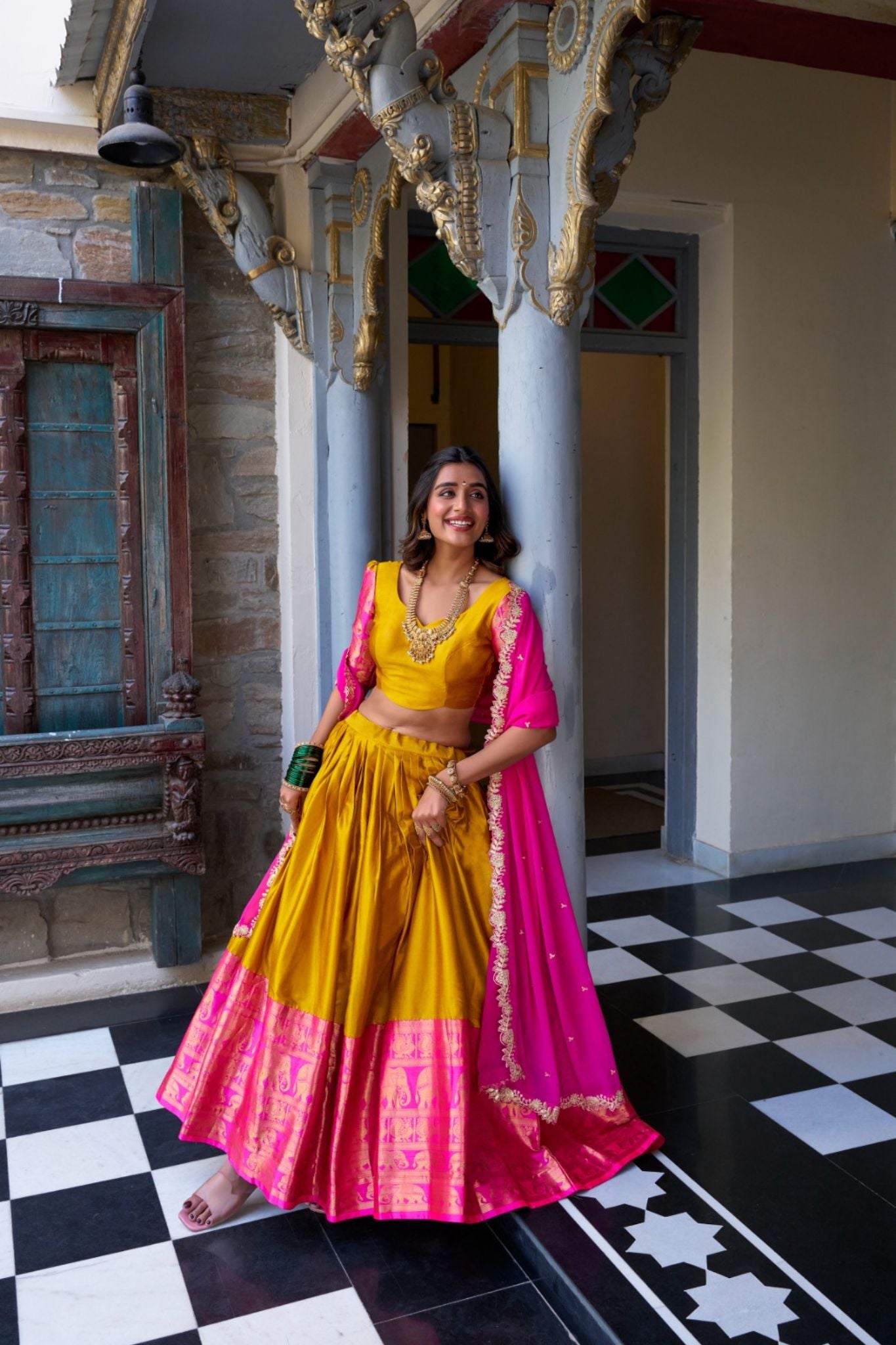 Tarika Narayan Pattu South Indian Lehenga Set