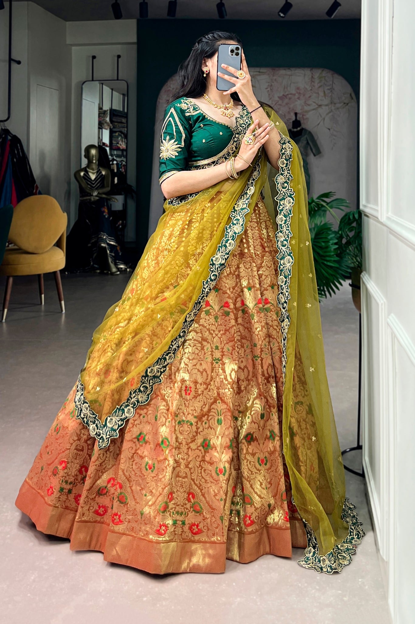 Designer Premium Jacquard Silk Lehenga Choli For Wedding
